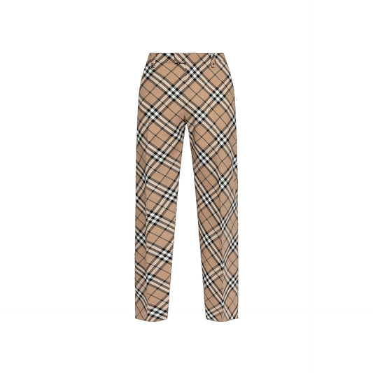 BURBERRY Wool Blend Check Pants