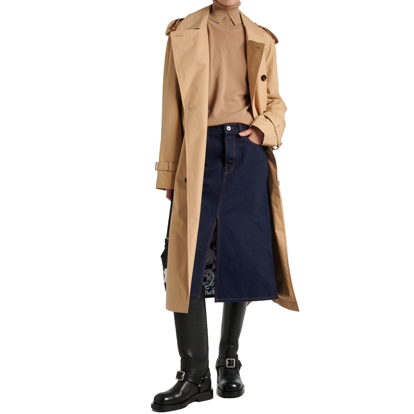 BURBERRY High Neck Wool Sweater for Women