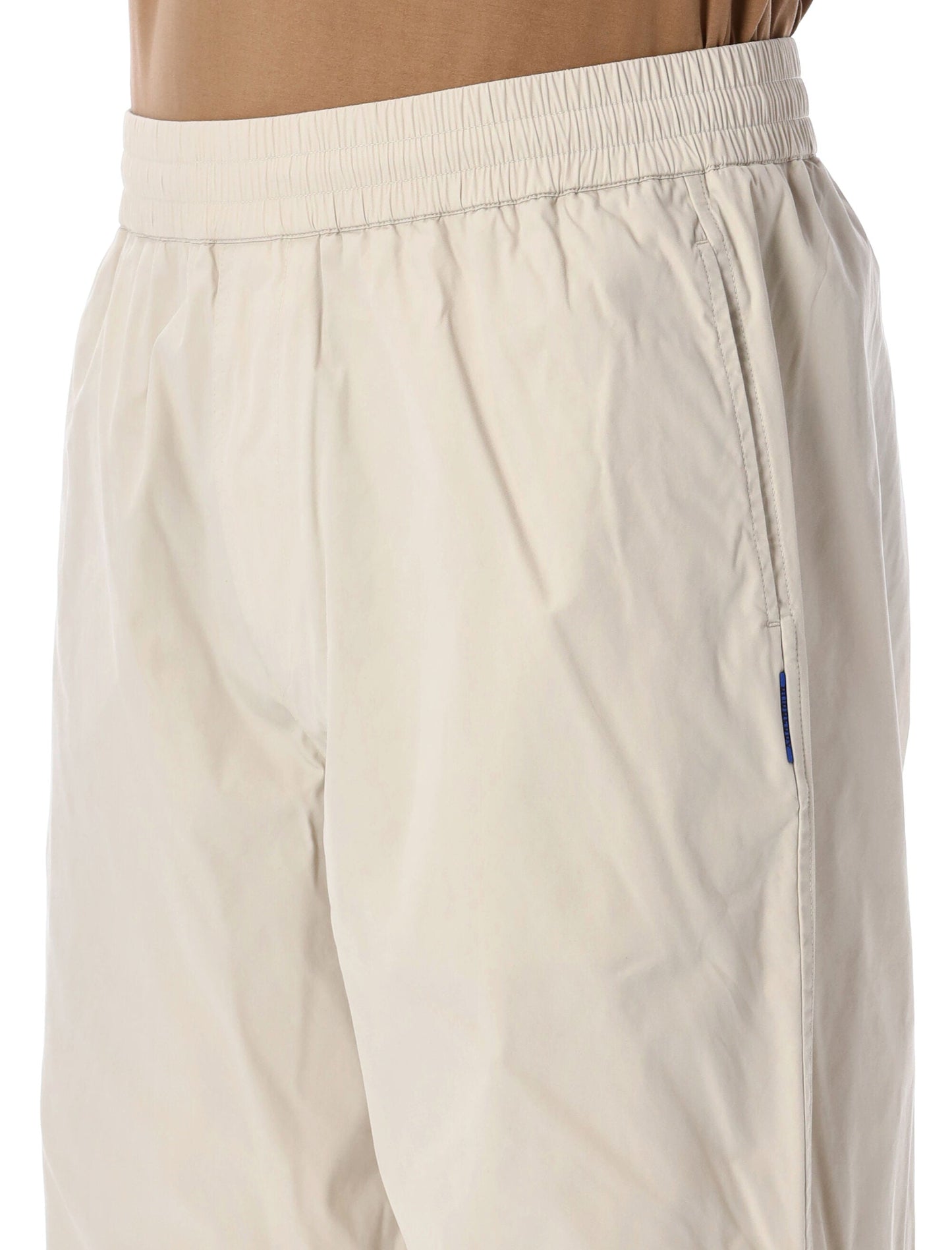 BURBERRY Men's Cargo Trousers with Drawstring Cuffs - Size L