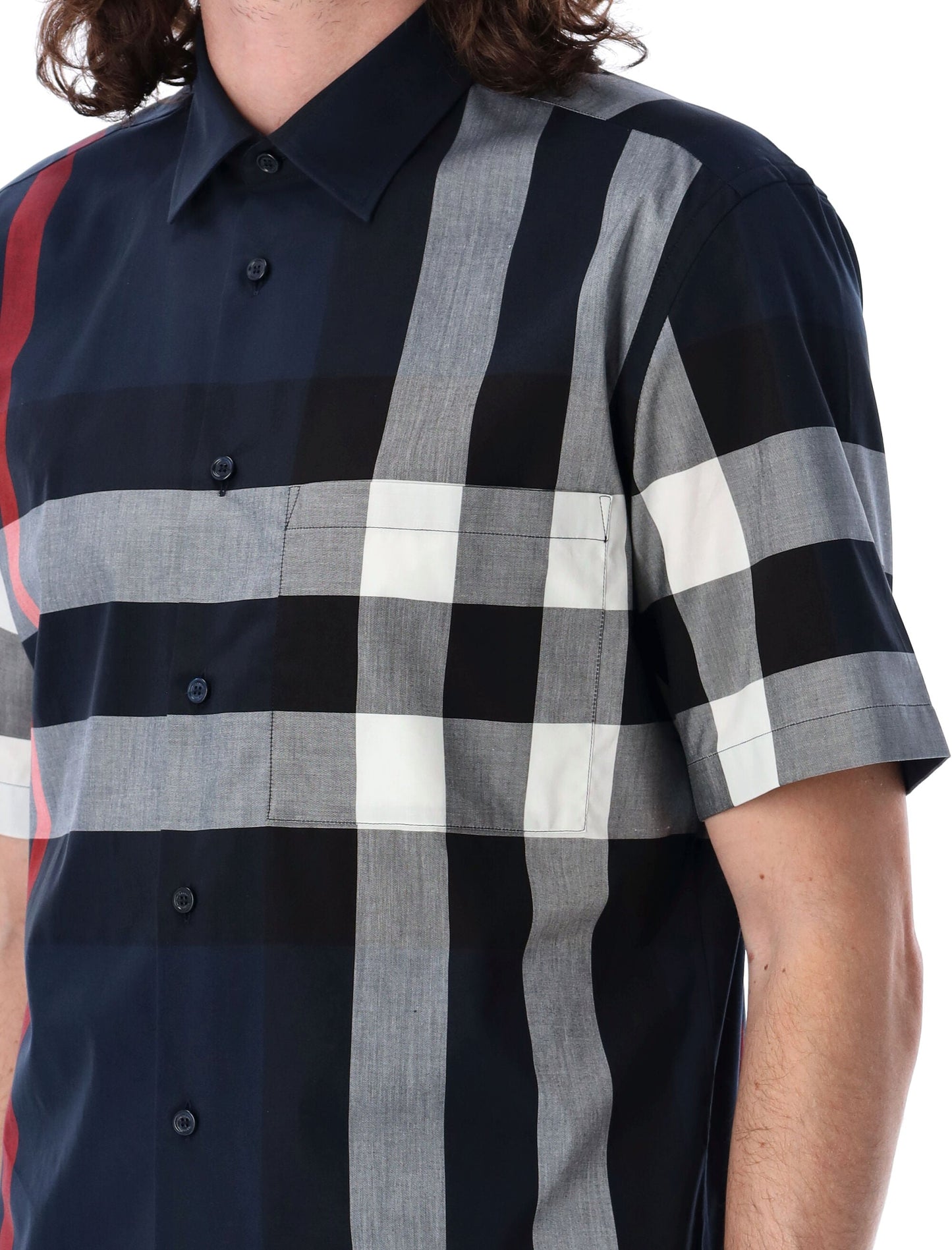 BURBERRY Check Cotton Shirt - Slim Fit