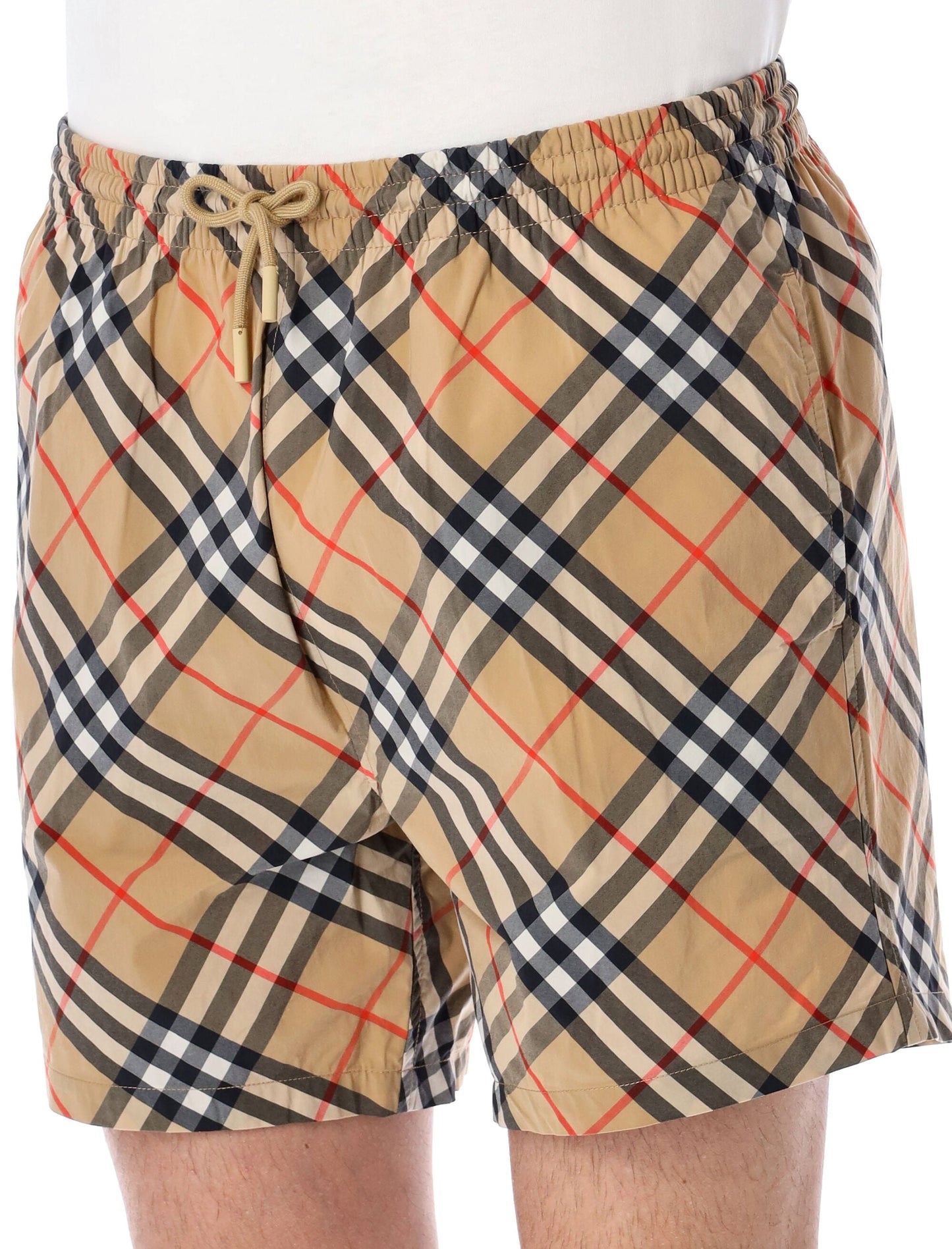 BURBERRY Check Swim Shorts for Men