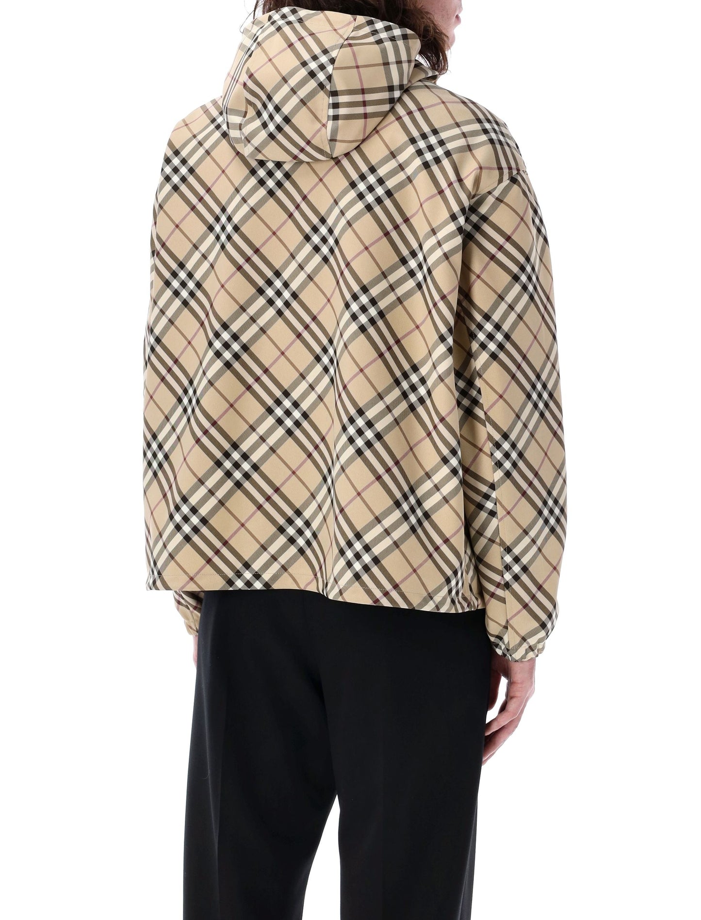 BURBERRY Men's Oversized Check Twill Jacket