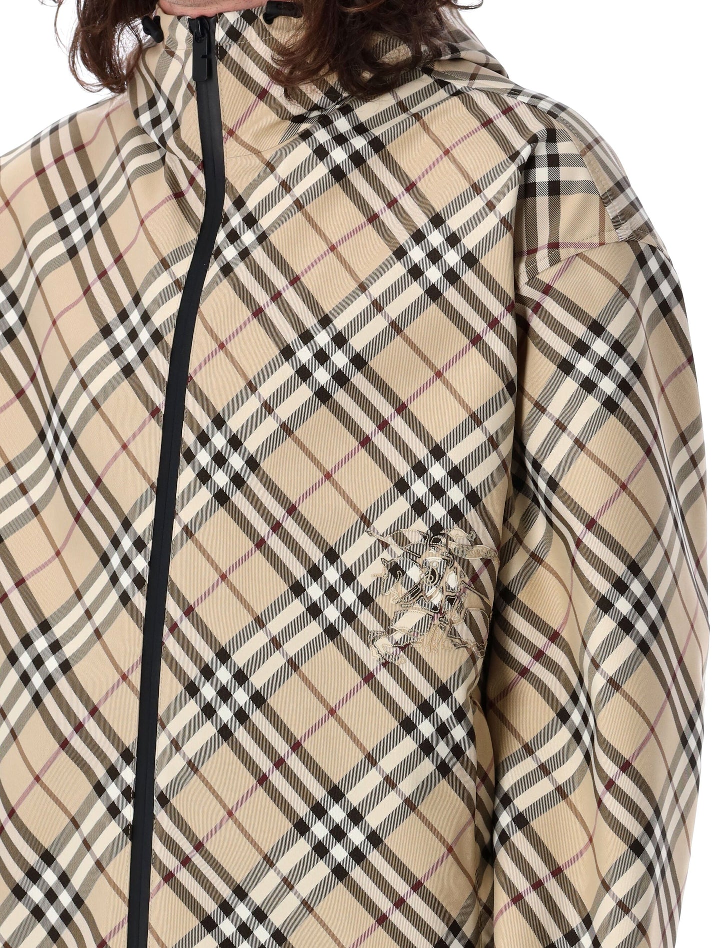 BURBERRY Men's Oversized Check Twill Jacket