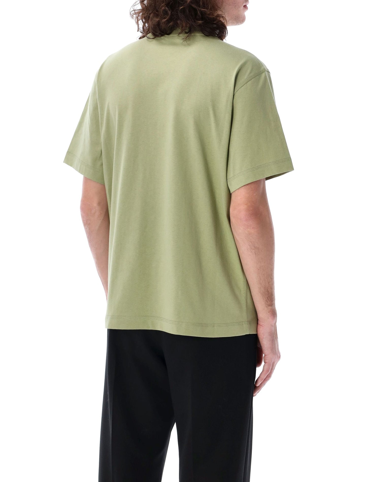 BURBERRY Men's Regular Fit Cotton T-Shirt with Equestrian Design - Size L