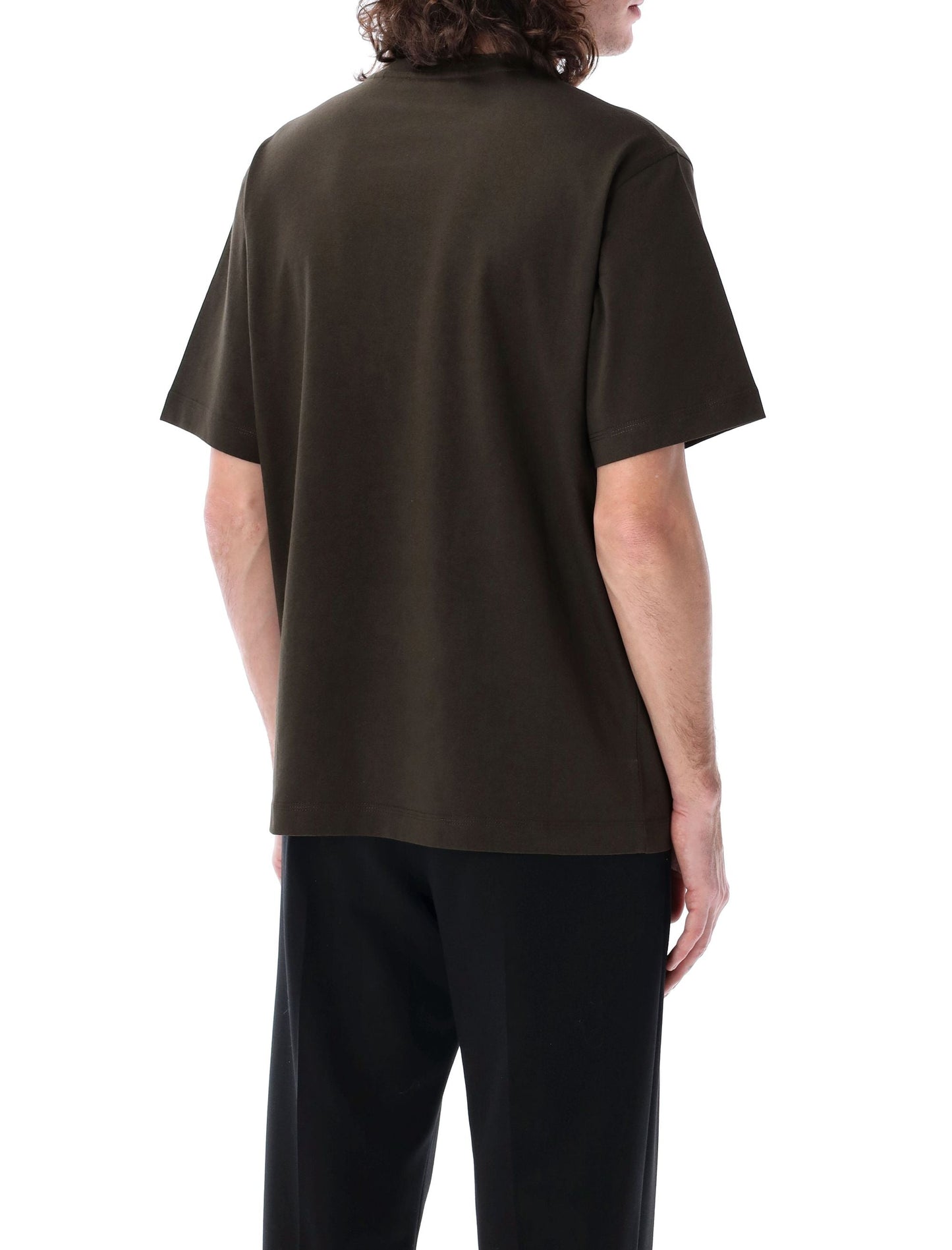 BURBERRY Men's Cotton T-Shirt with Equestrian Knight Design