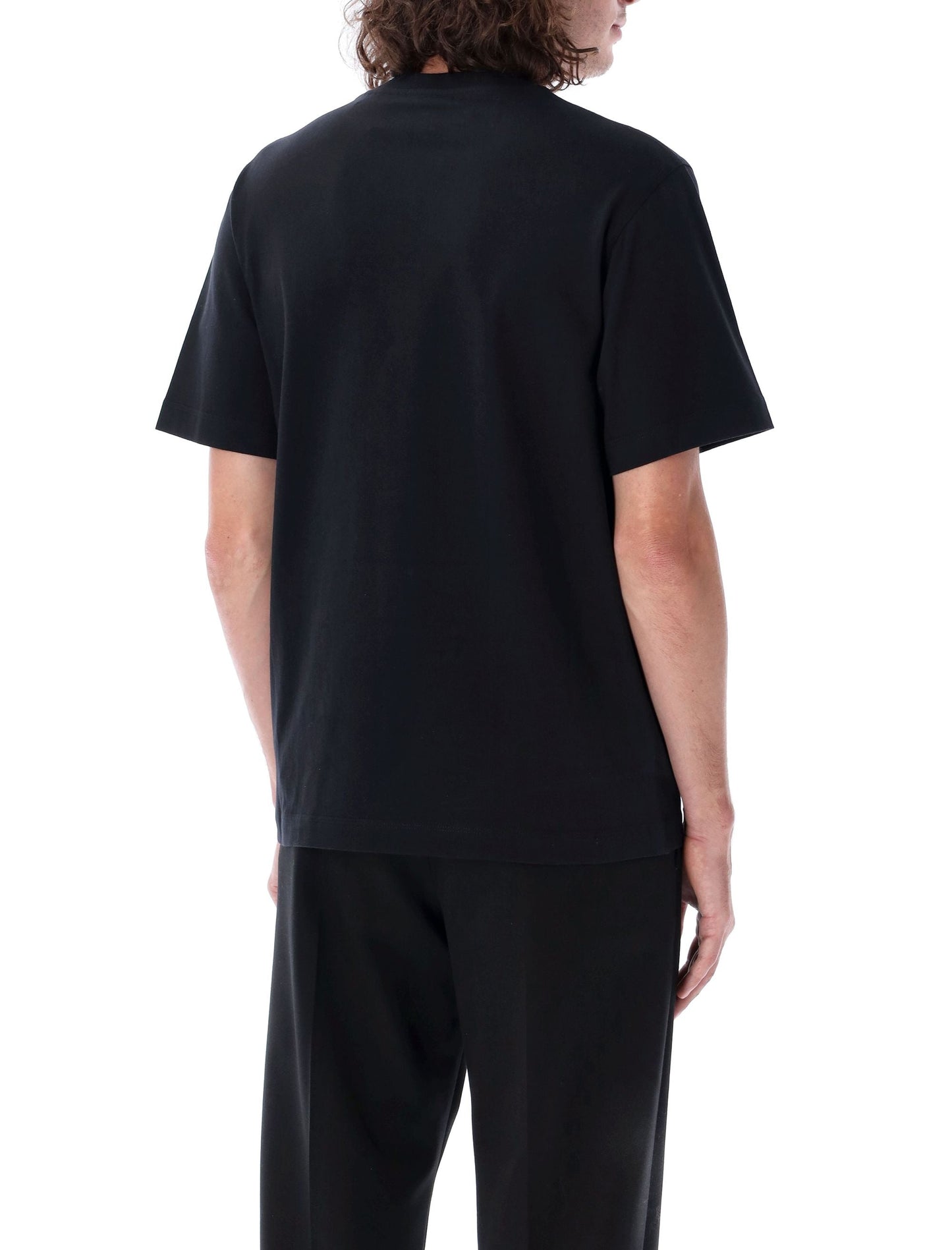 BURBERRY Knight Print T-Shirt - Regular Fit, Crew Neck (Size L)
