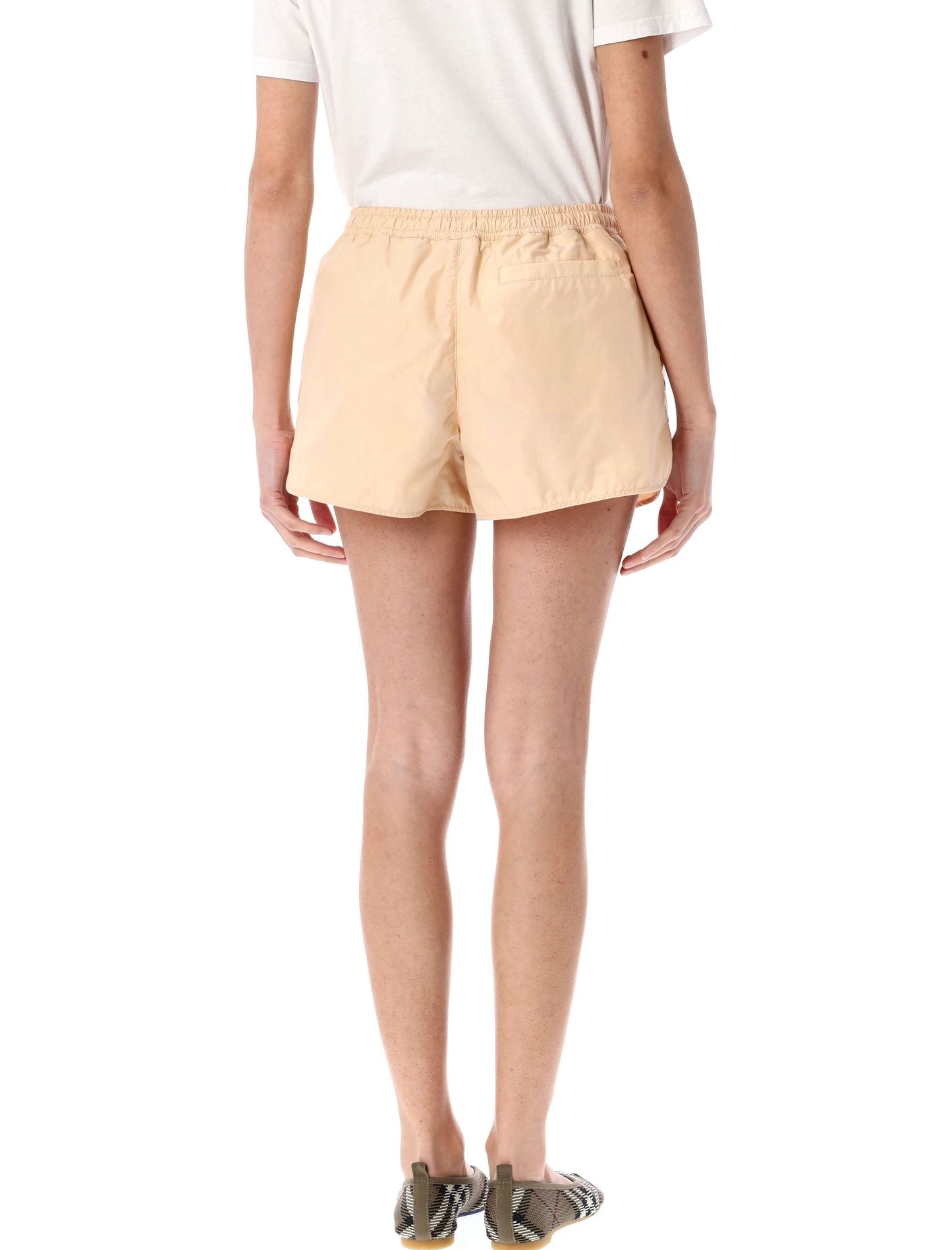 BURBERRY Nylon Cotton Mini Shorts for Women