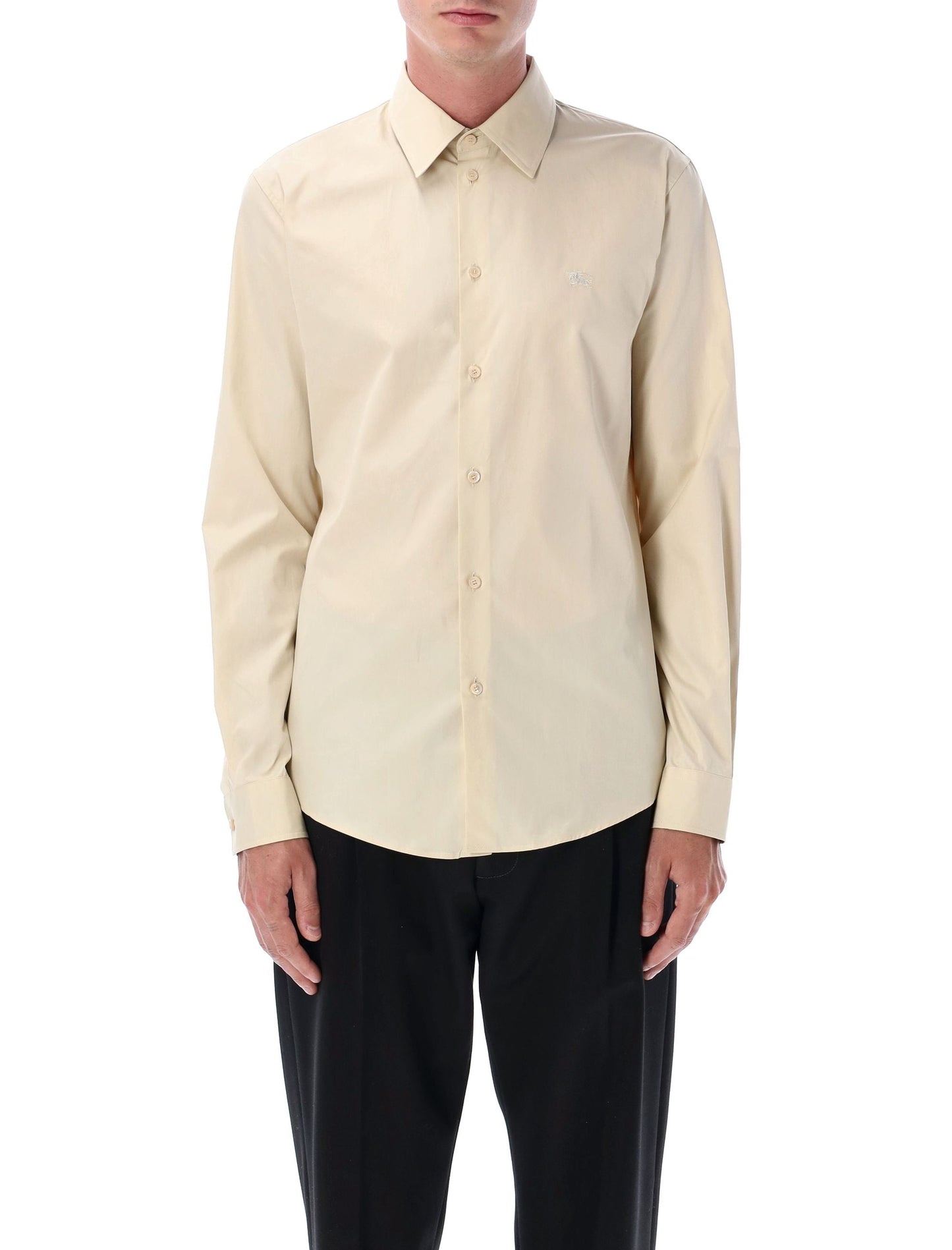 BURBERRY Men's Slim Fit Cotton Shirt - Spring Summer 25