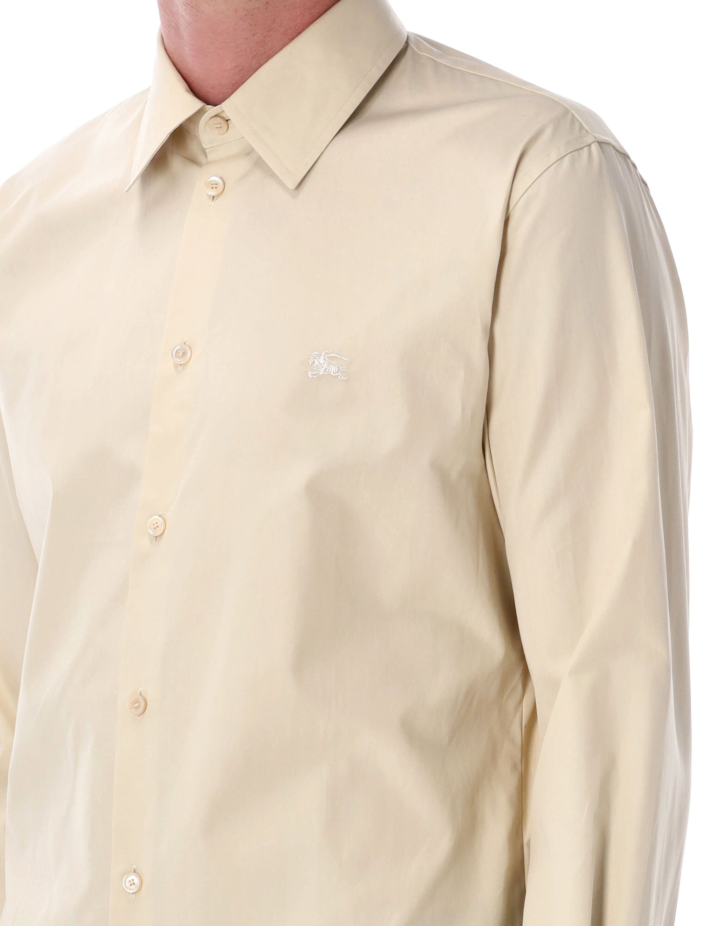 BURBERRY Men's Slim Fit Cotton Shirt - Spring Summer 25