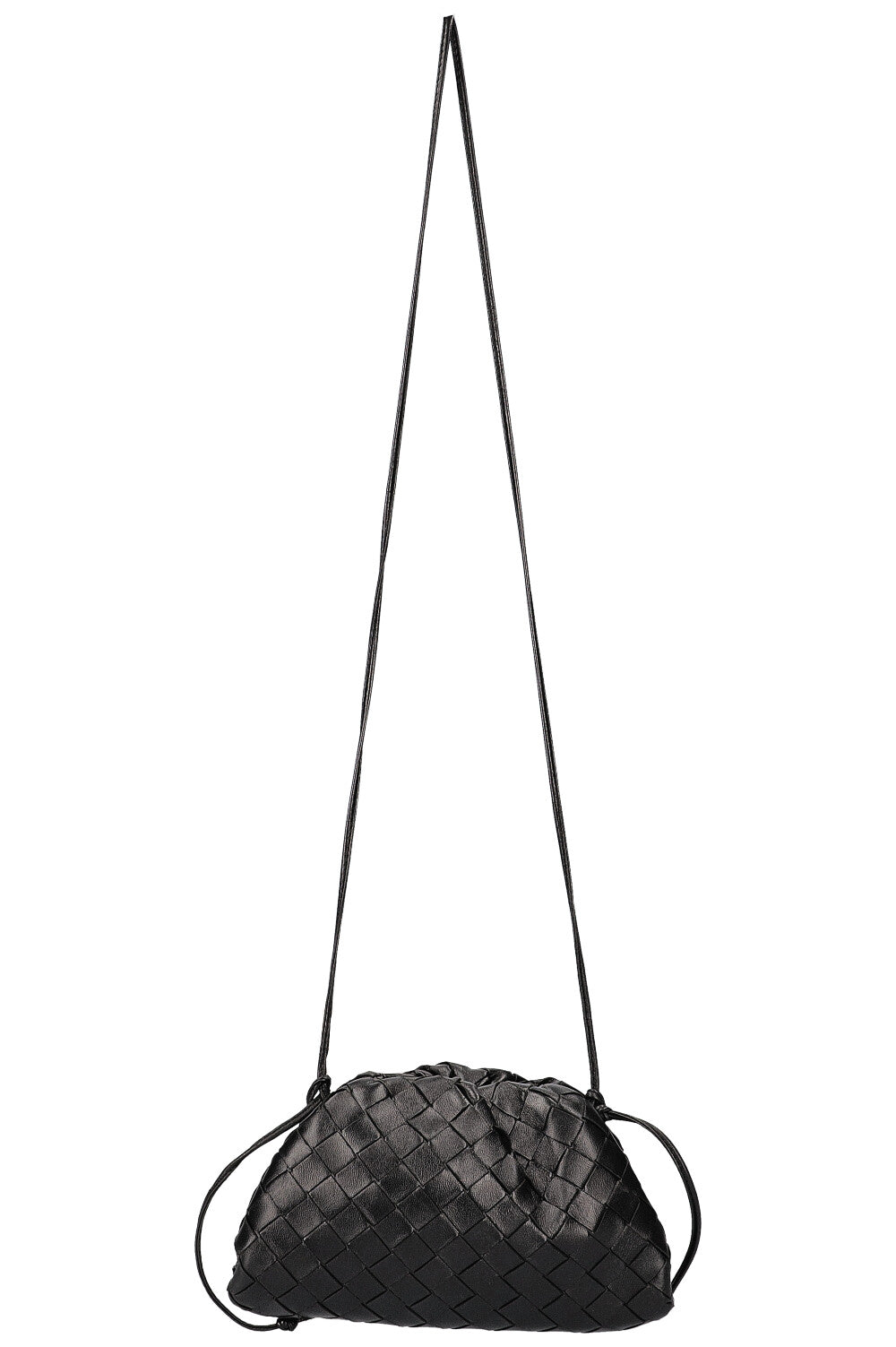 BOTTEGA VENETA The Pouch Mini Intrecciato Black