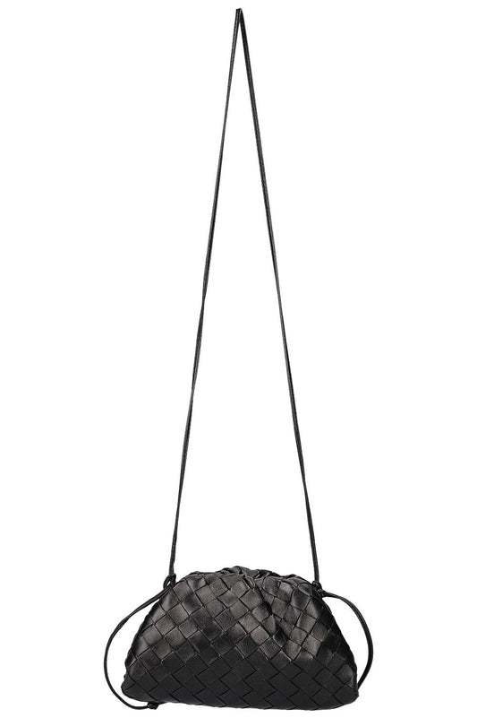 BOTTEGA VENETA The Pouch Mini Intrecciato Black