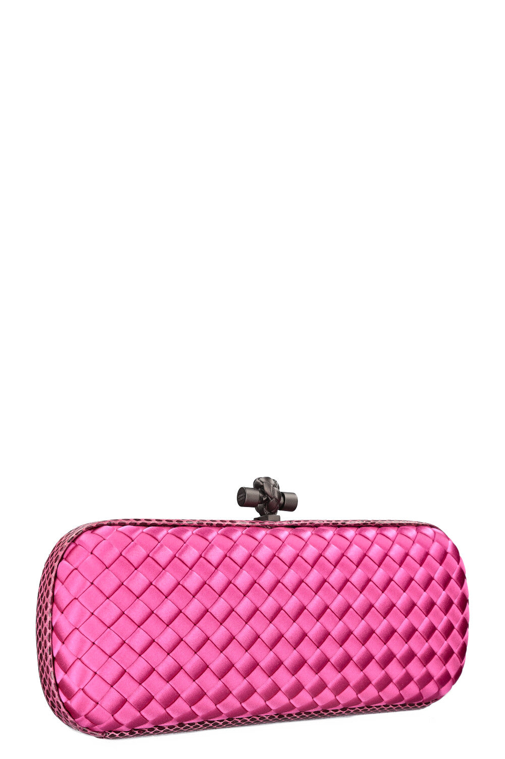 BOTTEGA VENETA Knot Clutch Silk Pink