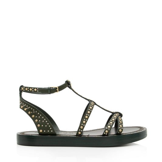 Burberry Calfskin Studded Hansel Sandals - Size 6 / 36 (SHF-HS09xw)