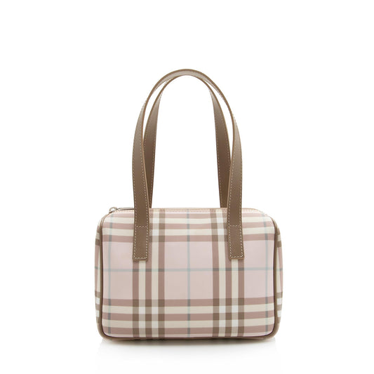 Burberry Candy Check Small Satchel (SHF-22216)