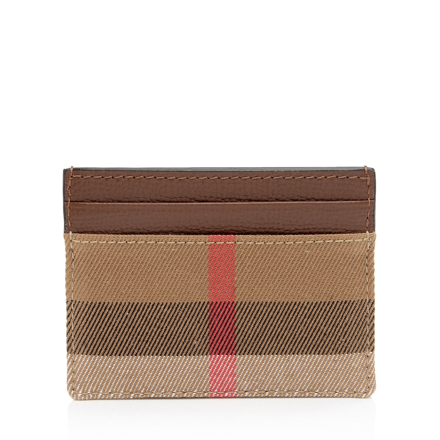 Burberry Canvas Check Card Case (SHF-0kMeAl)