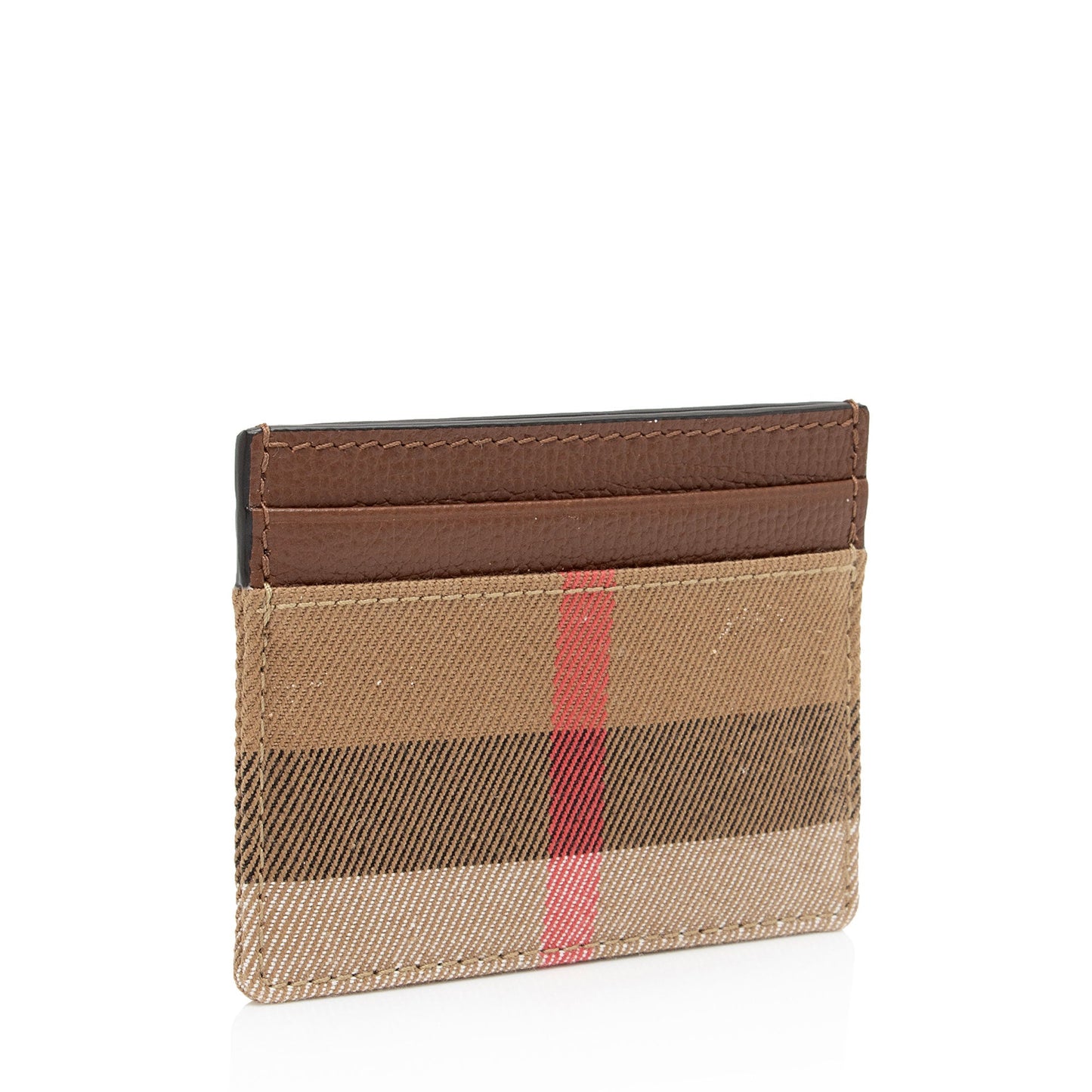Burberry Canvas Check Card Case (SHF-0kMeAl)