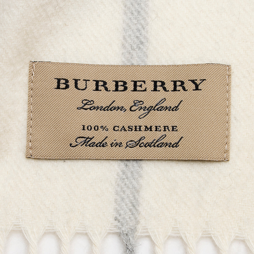 Burberry Cashmere Giant Check Scarf (SHF-21871)