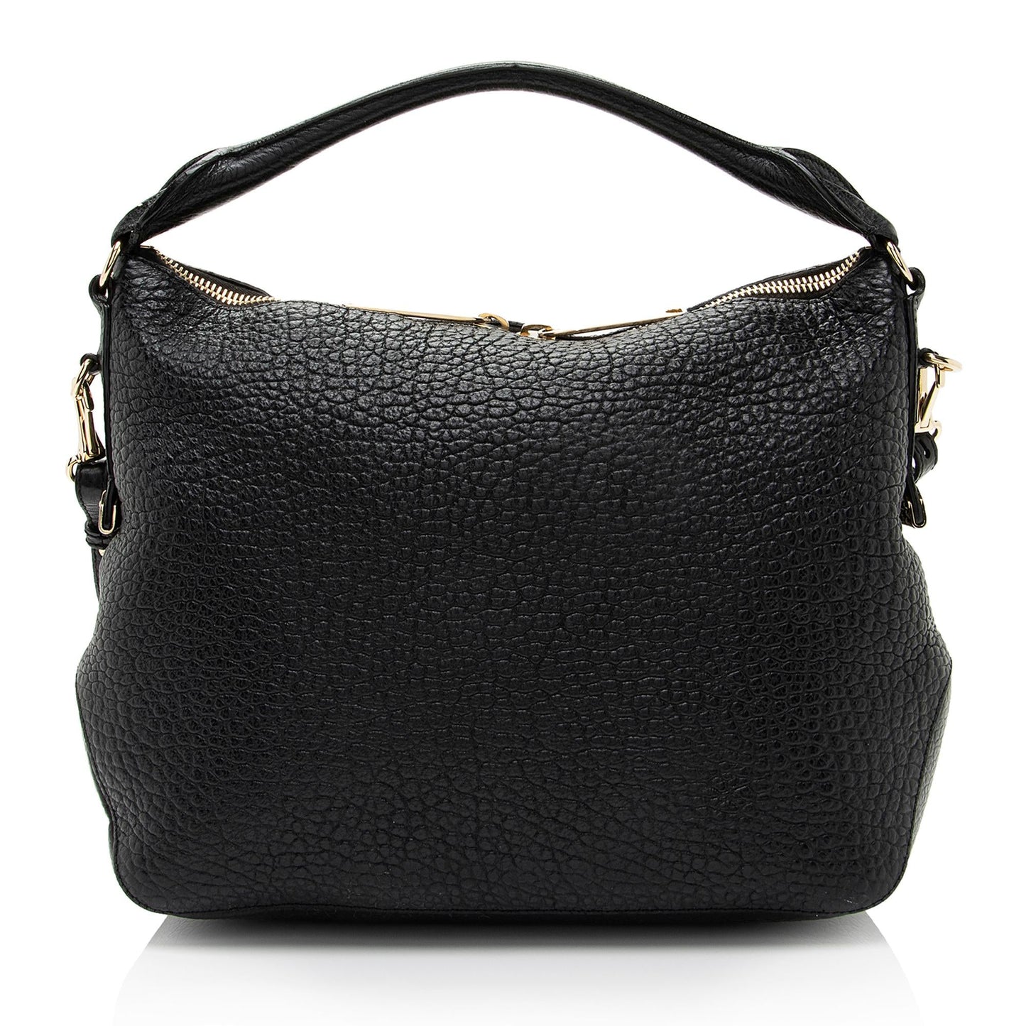 Burberry Grained Leather Ledbury Convertible Hobo (SHF-jy9yzD)