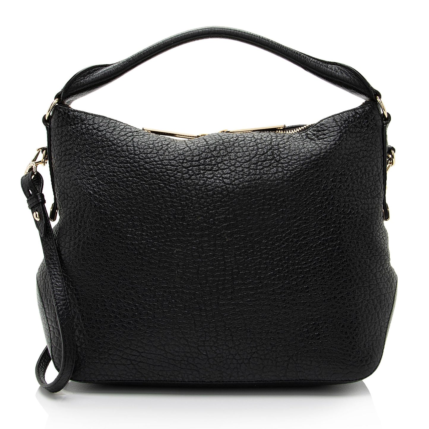 Burberry Grained Leather Ledbury Convertible Hobo (SHF-jy9yzD)