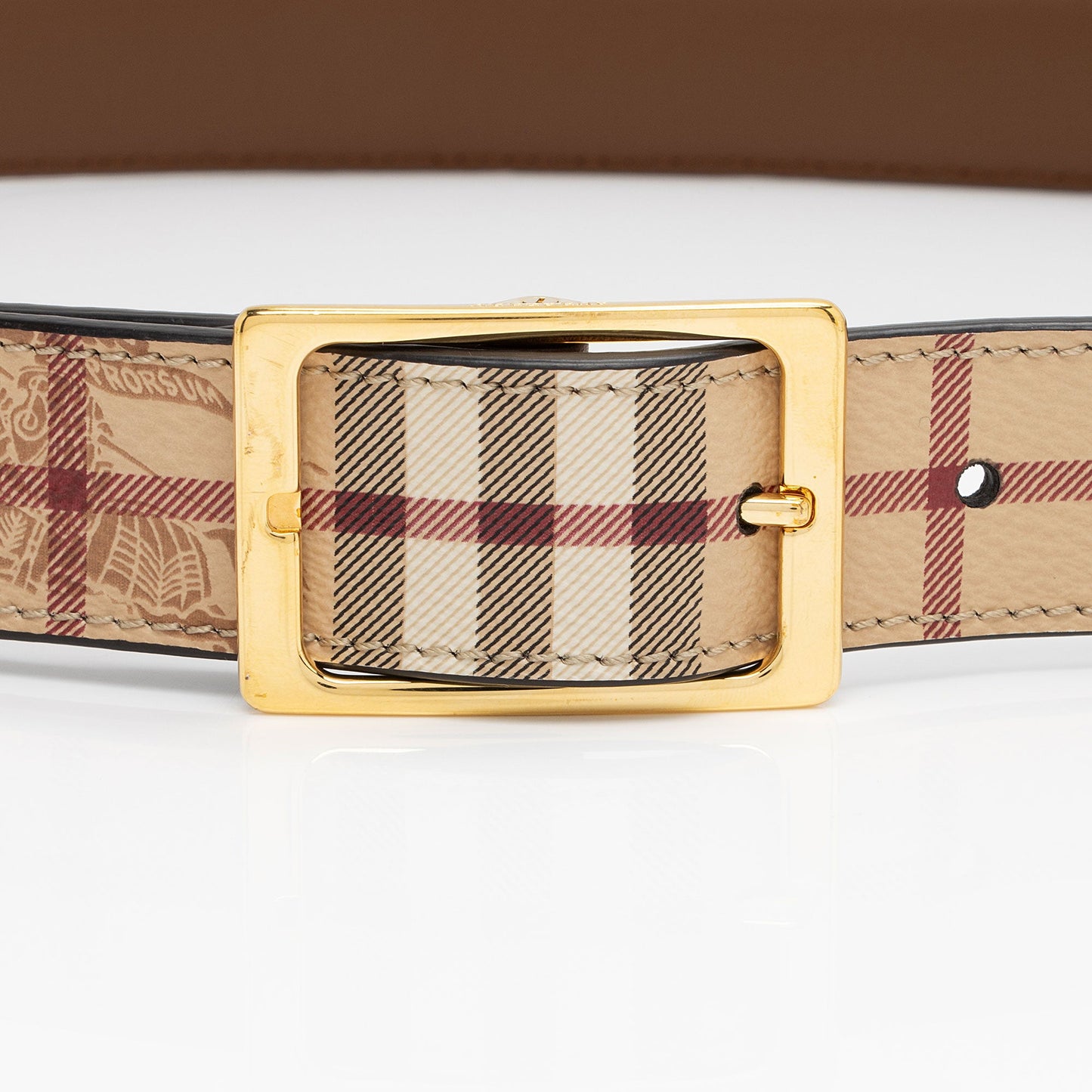 Burberry Haymarket Check Belt - Size 38 / 95 (SHF-ead0mX)