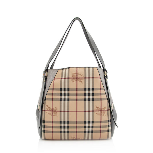 Burberry Haymarket Check Canterbury Small Tote (SHF-21036)