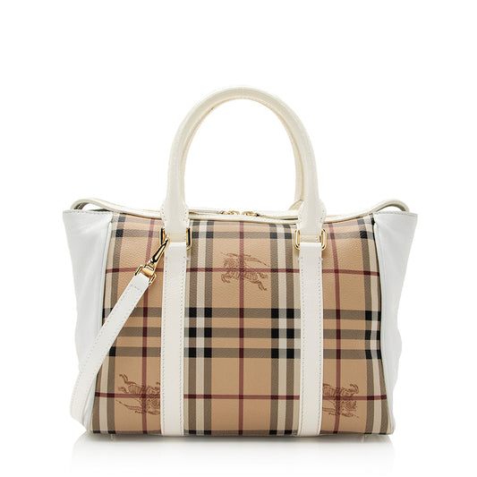 Burberry Haymarket Check Chatton Medium Tote (SHF-21124)