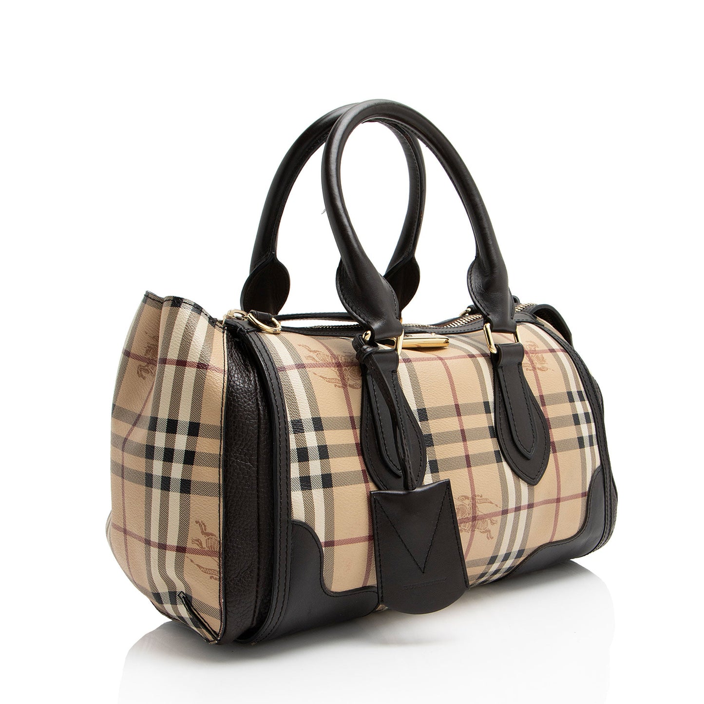 Burberry Haymarket Check Gladstone Satchel (SHF-yAn2KP)