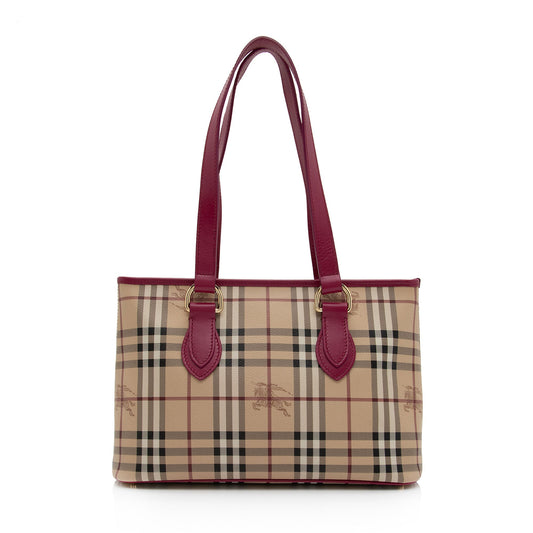 Burberry Haymarket Check Medium Regent Tote (SHF-ACHH4X)