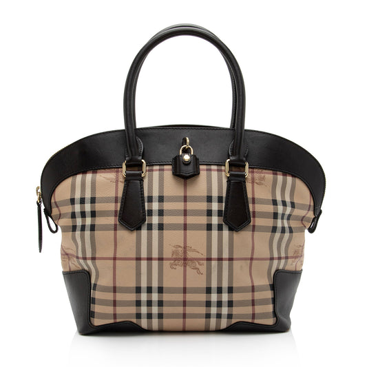 Burberry Haymarket Check Primrose Medium Tote (SHF-NBcwr7)