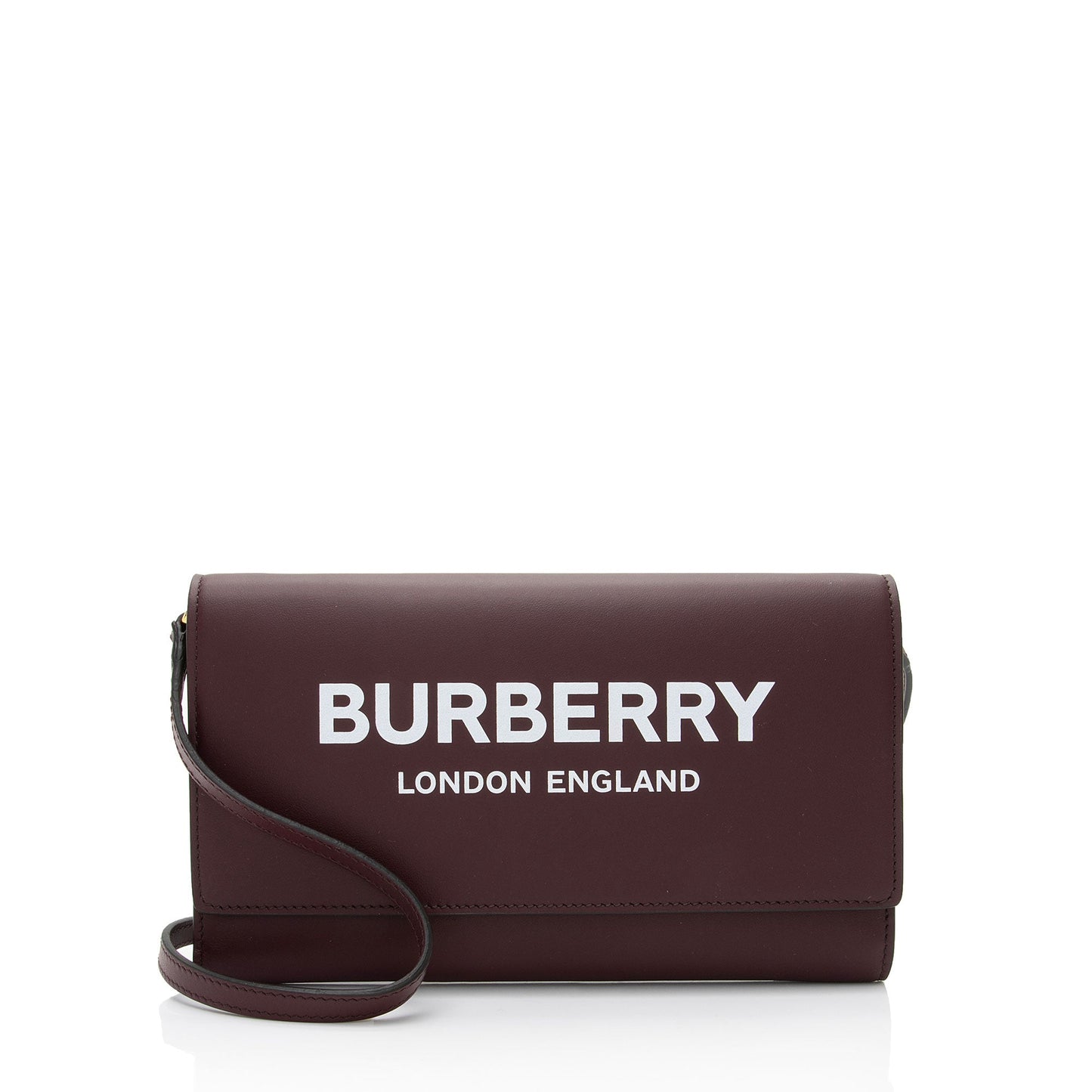 Burberry Leather Hazelmere Wallet on Strap (SHF-VFcGwG)
