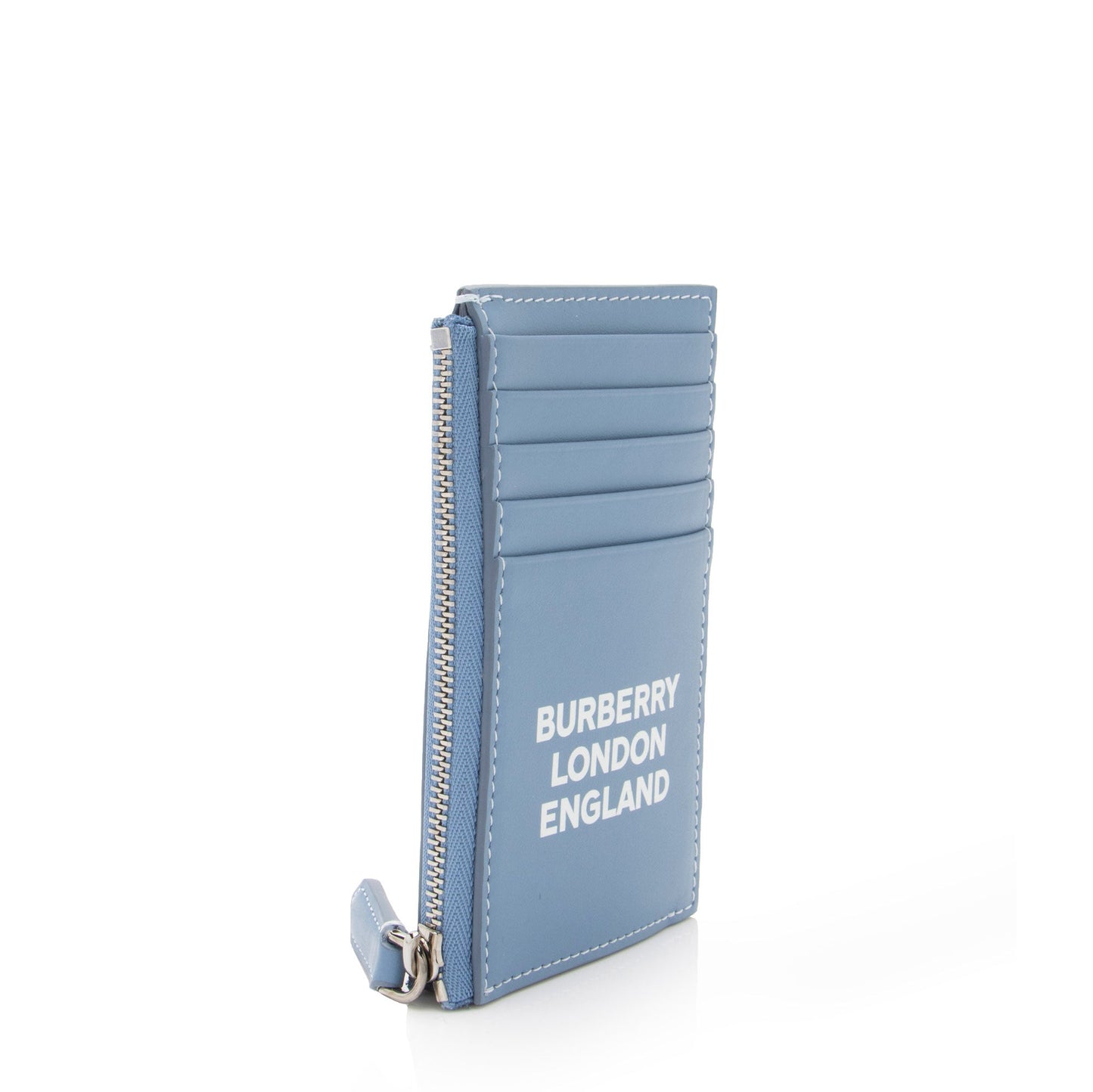 Burberry Leather Logo Alwyn Zip Card Case (SHF-3xmE4Z)