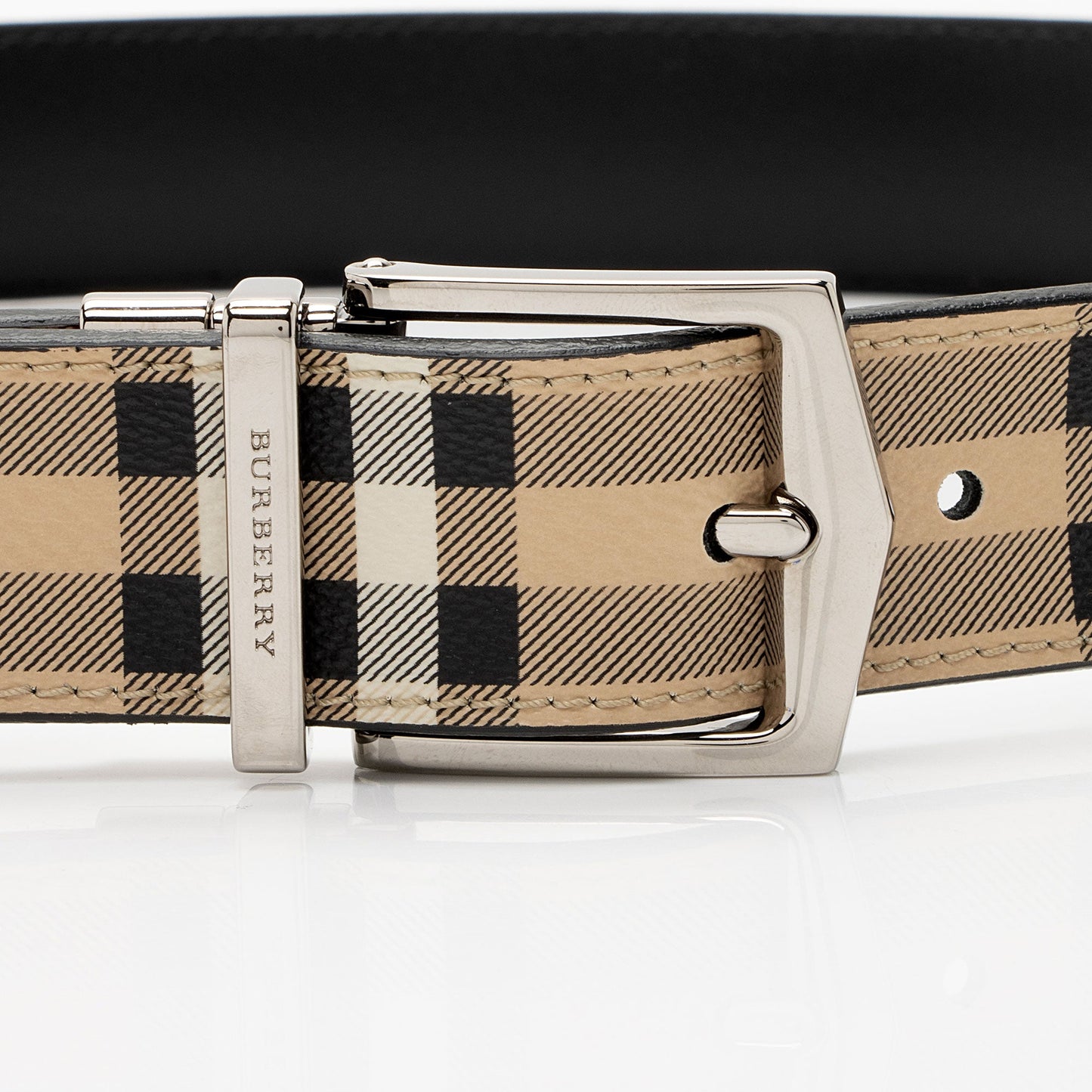 Burberry Nova Check Reversible Belt - Size 36 / 90 (SHF-M3MyMq)
