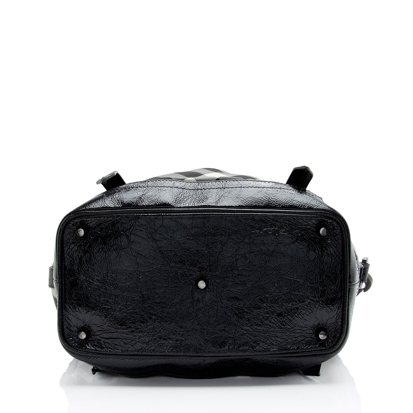 Burberry Nylon Beat Check Lowry Small Tote (SHF-cdEHqY)