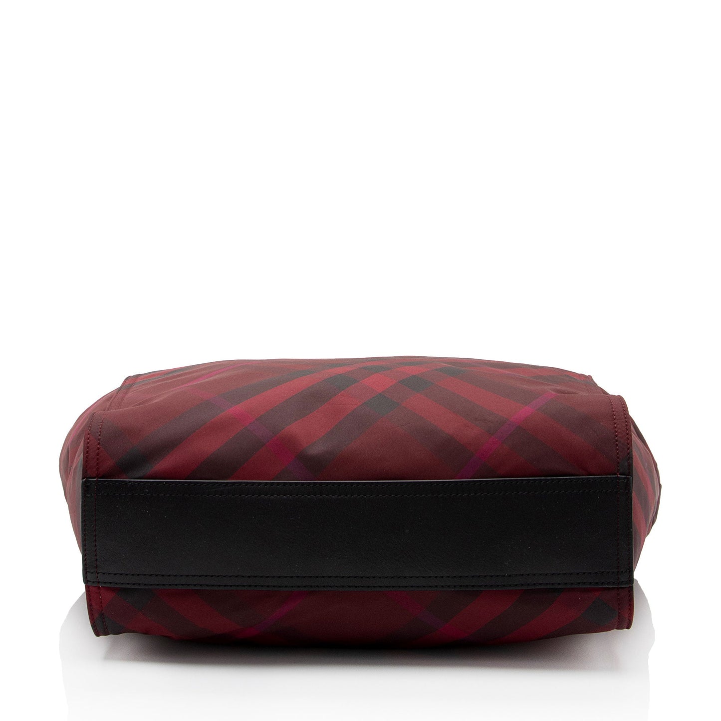 Burberry Nylon Check Buckleigh Packable Small Tote (SHF-mg4mKV)