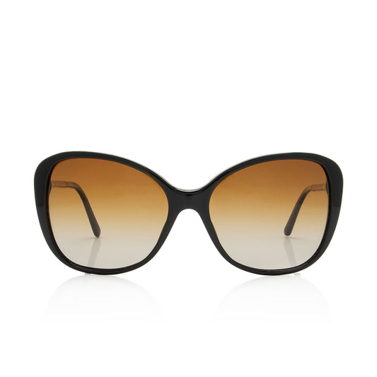 Burberry Polarized Nova Check Butterfly Sunglasses (SHF-ai2hPJ)