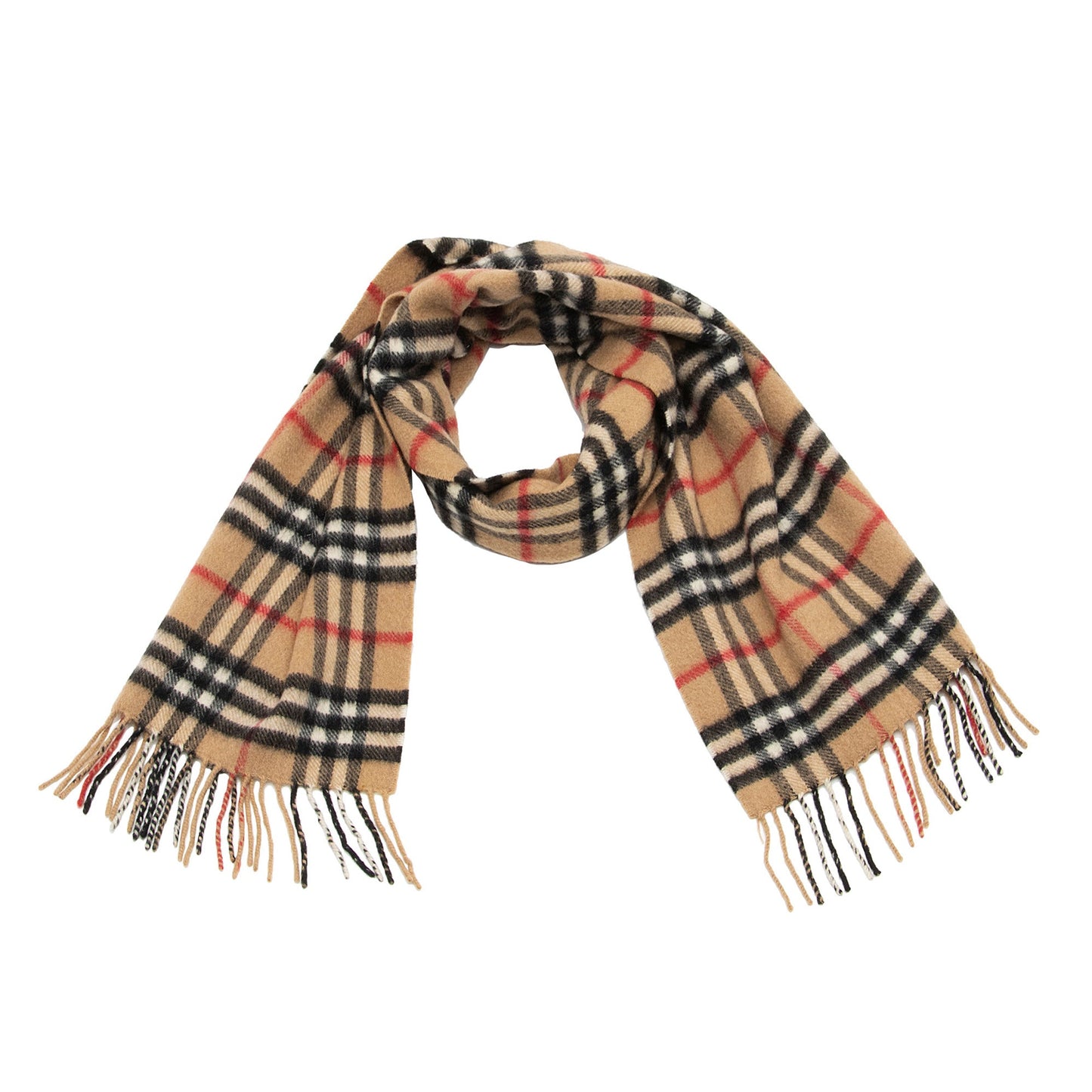 Burberry Vintage Cashmere Check Scarf (SHF-YmAJML)