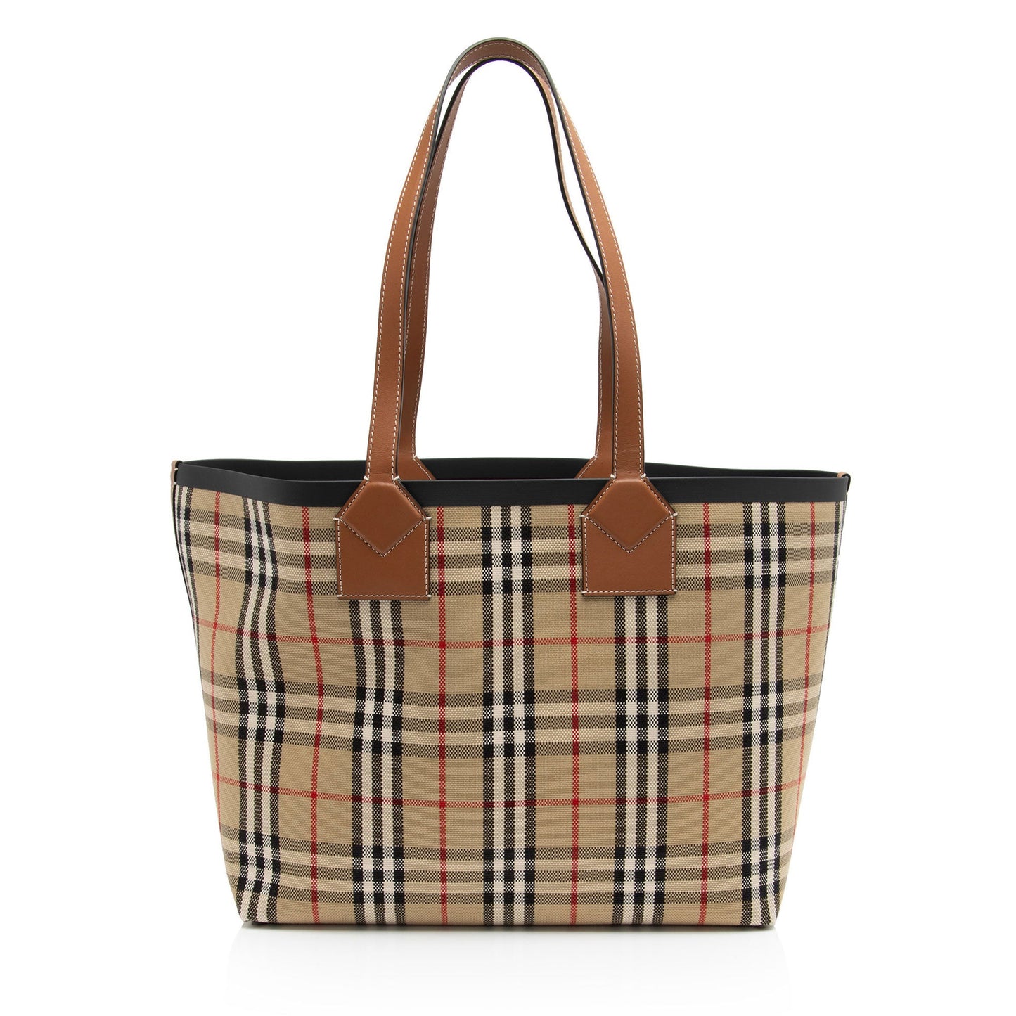 Burberry Vintage Check London Large Tote (SHF-SiUoMQ)