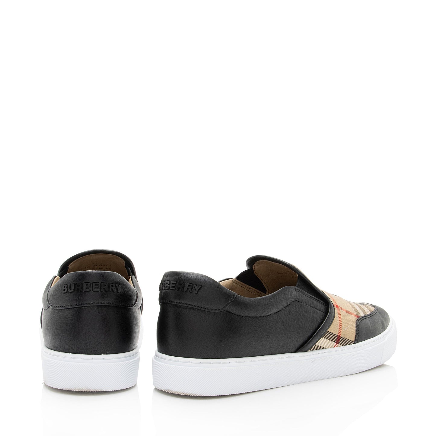Burberry Vintage Check Salmond Slip On Sneakers - Size 9 / 39 (SHF-AeMWT7)