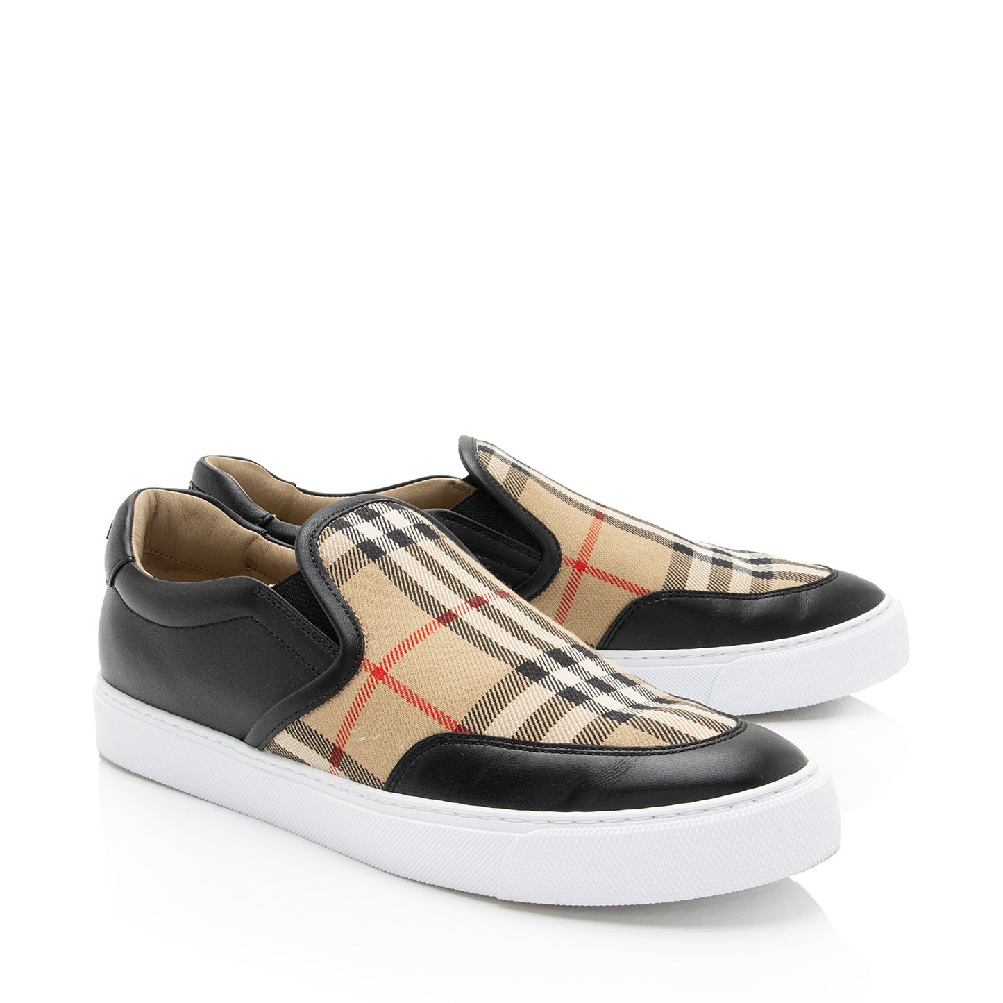 Burberry Vintage Check Salmond Slip On Sneakers - Size 9 / 39 (SHF-AeMWT7)