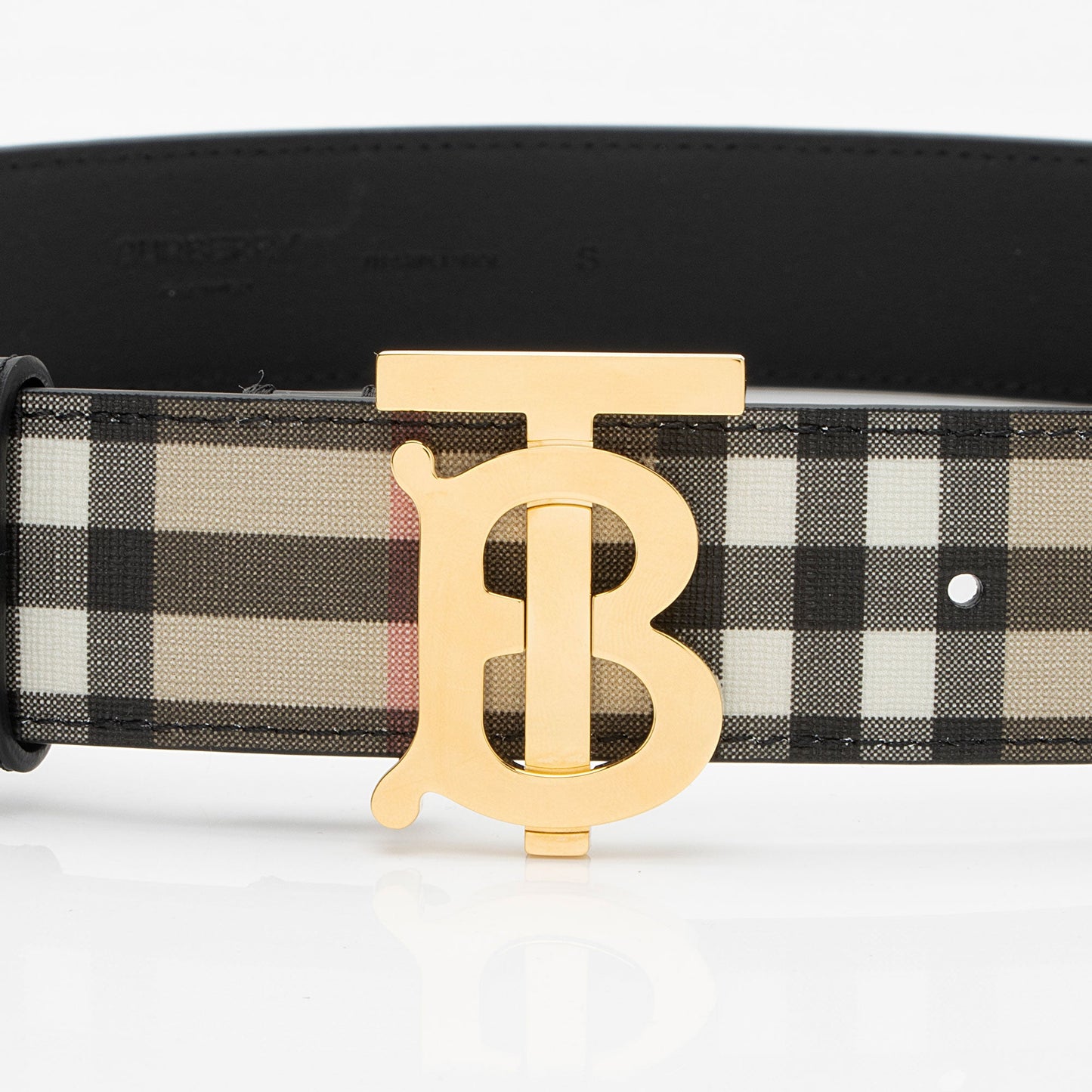 Burberry Vintage Check TB Belt - Size 26 / 66 (SHF-LeKWUf)