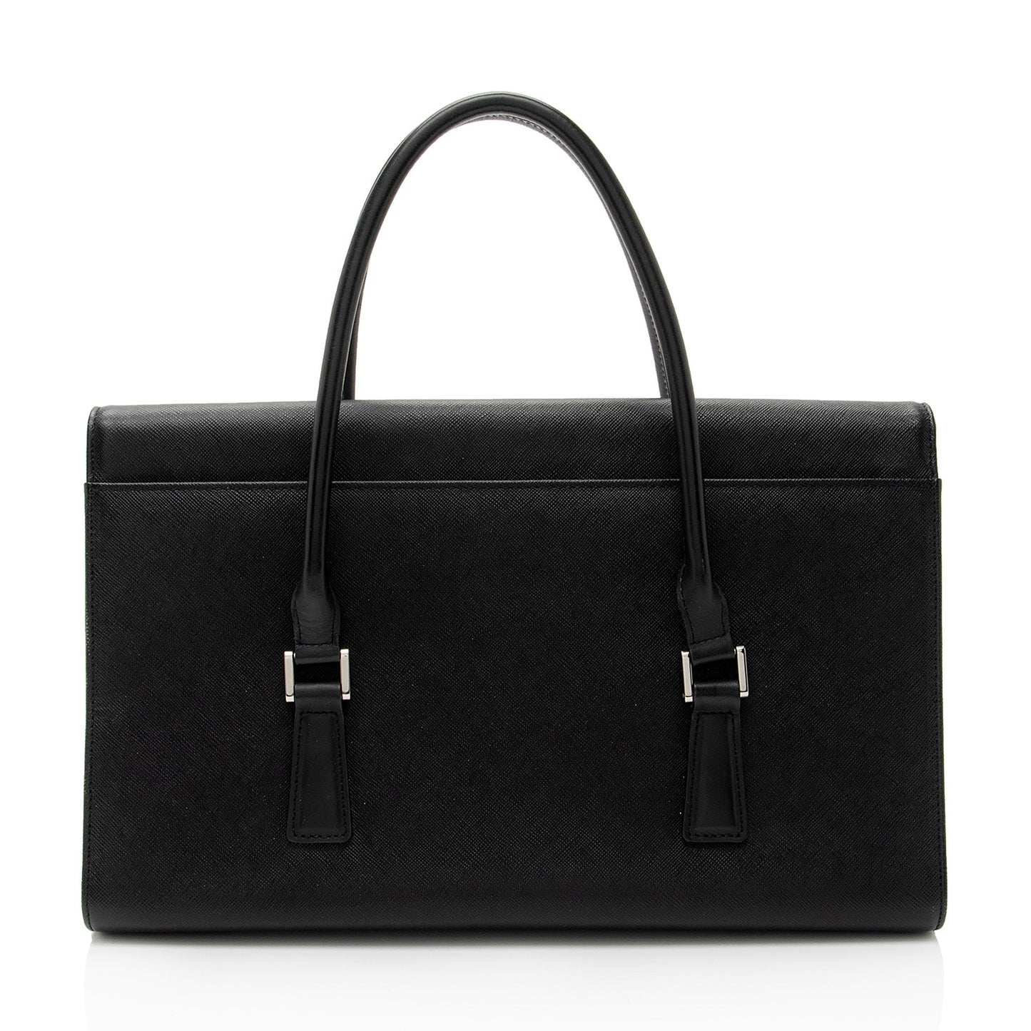 Burberry Vintage Leather Flap Satchel (SHF-dbBhnT)