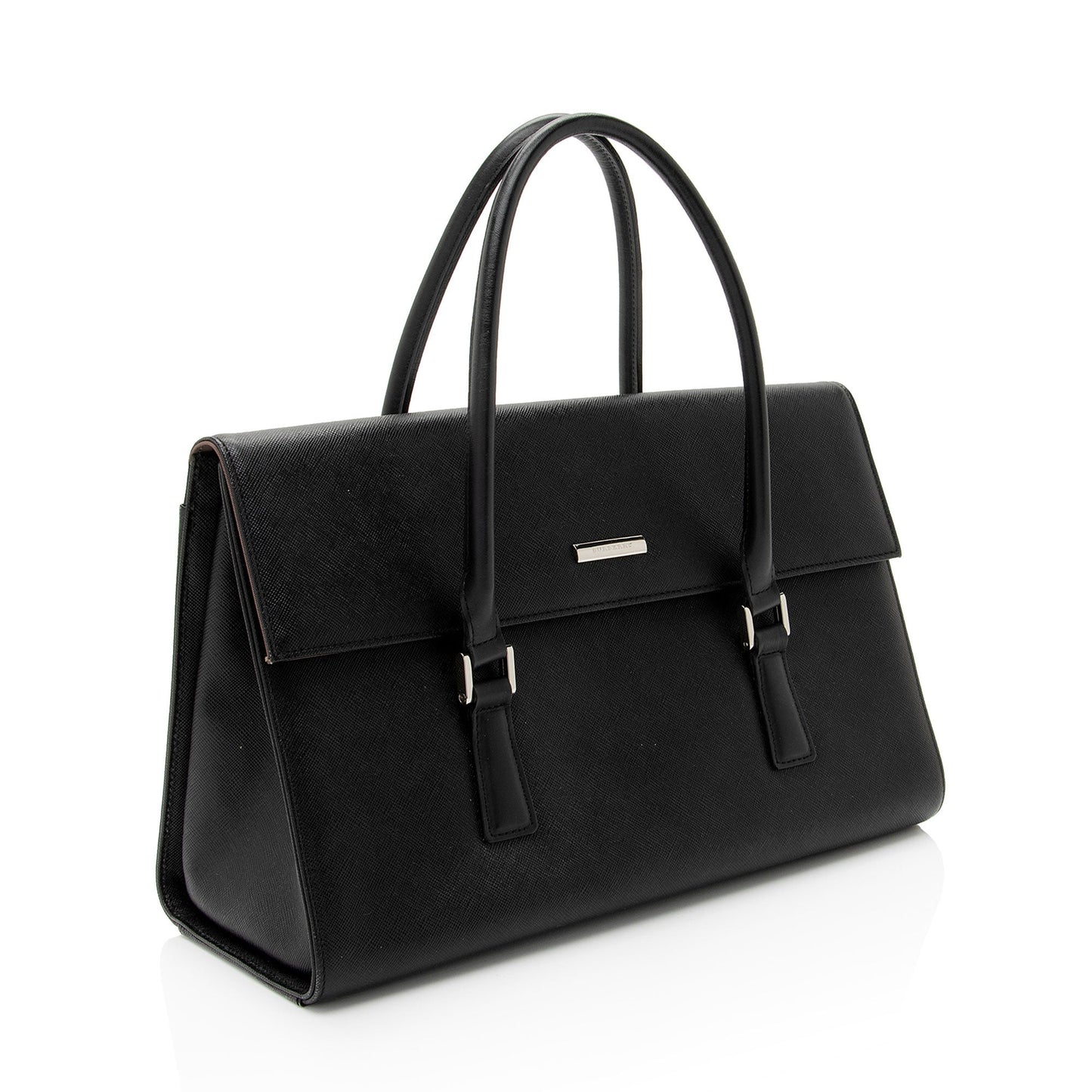 Burberry Vintage Leather Flap Satchel (SHF-dbBhnT)