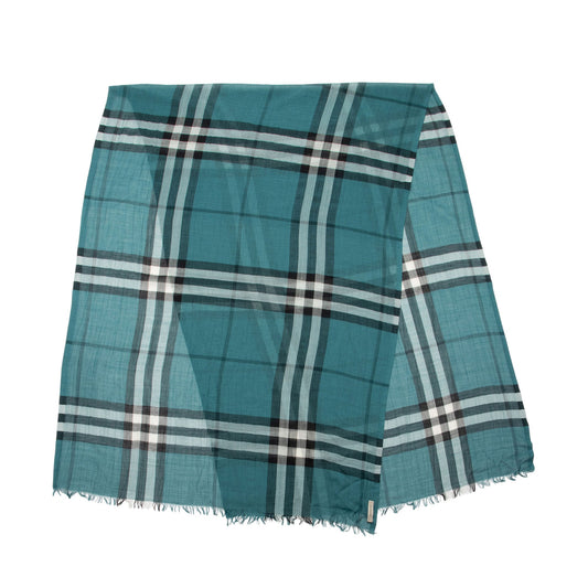 Burberry Wool Silk Lightweight Giant Check Scarf (SHF-XCHQkn)