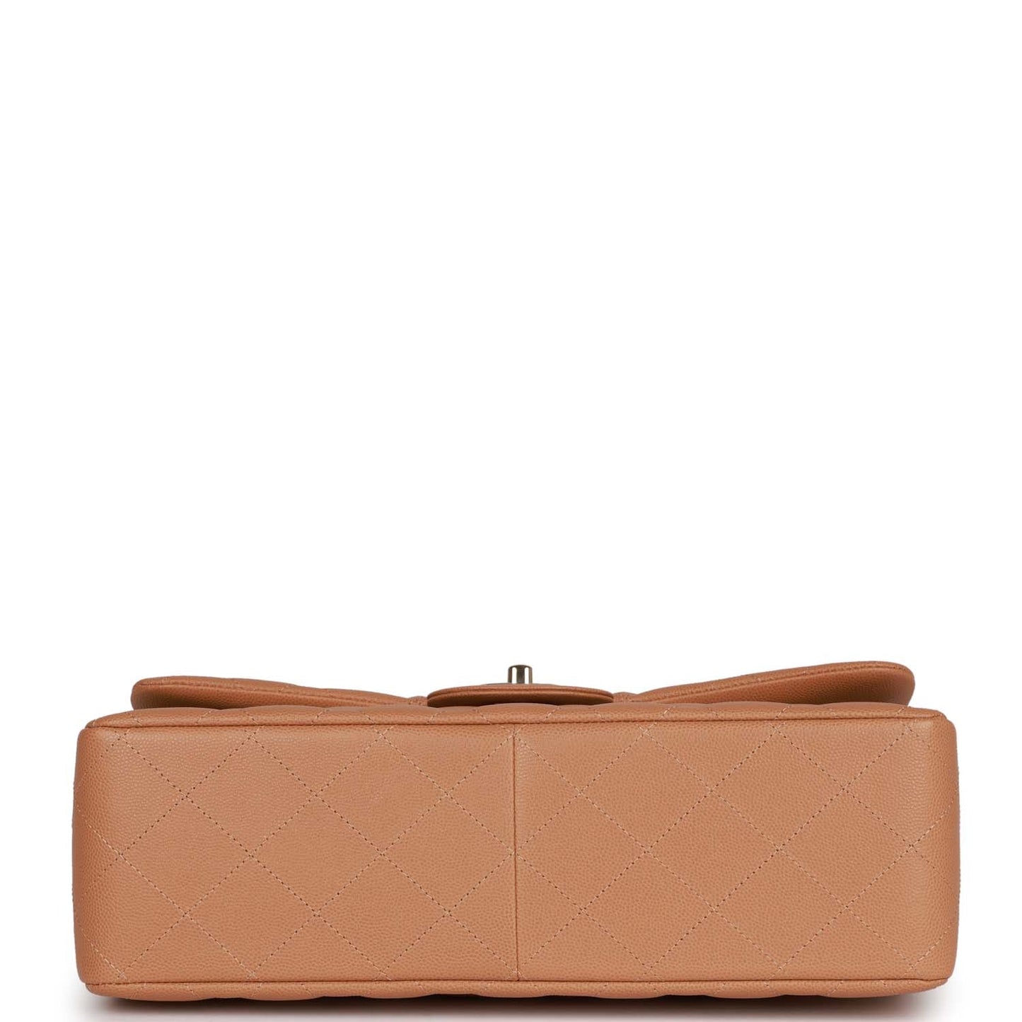 Chanel Jumbo Classic Double Flap Bag Dark Beige Caviar Gold Hardware