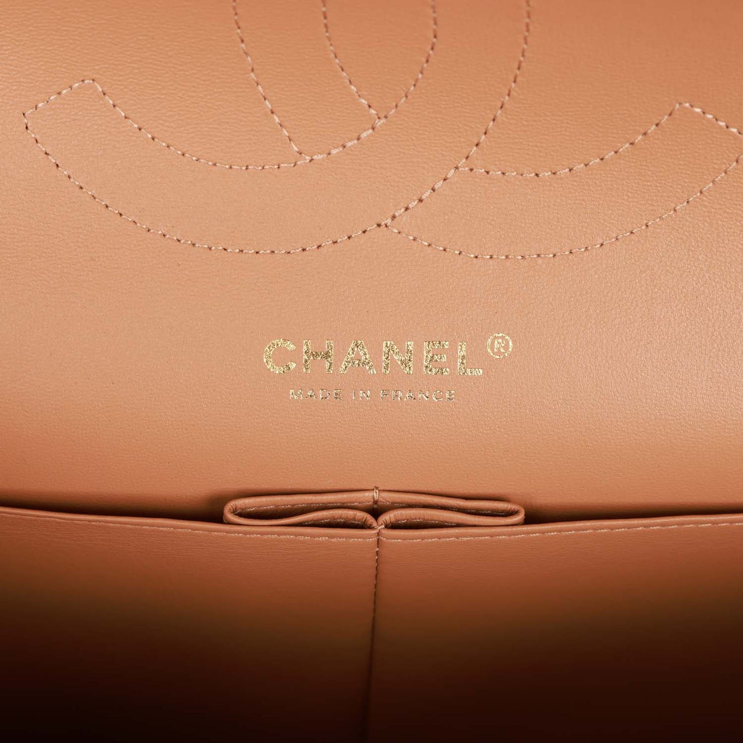 Chanel Jumbo Classic Double Flap Bag Dark Beige Caviar Gold Hardware