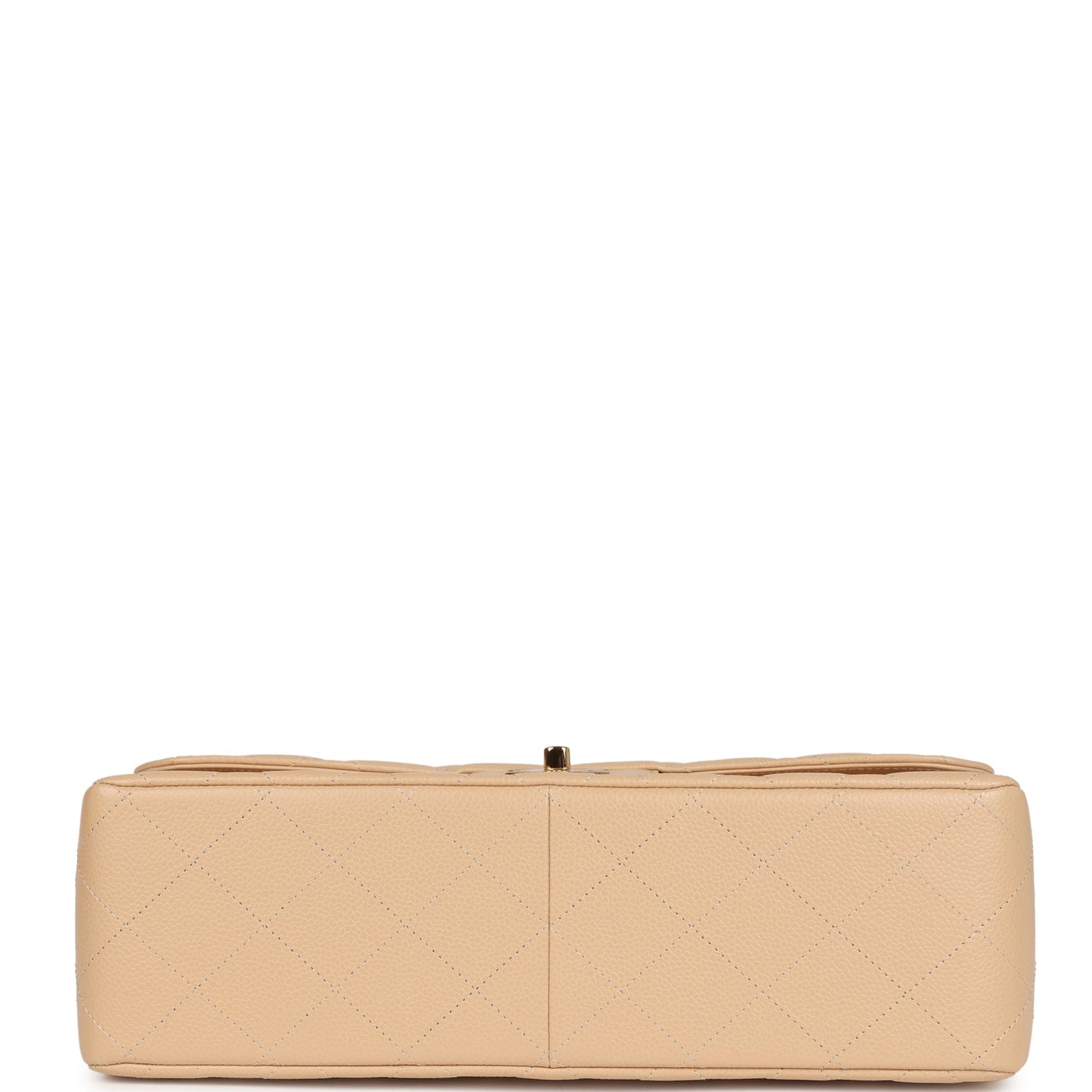 Chanel Jumbo Classic Double Flap Bag Beige Caviar Gold Hardware