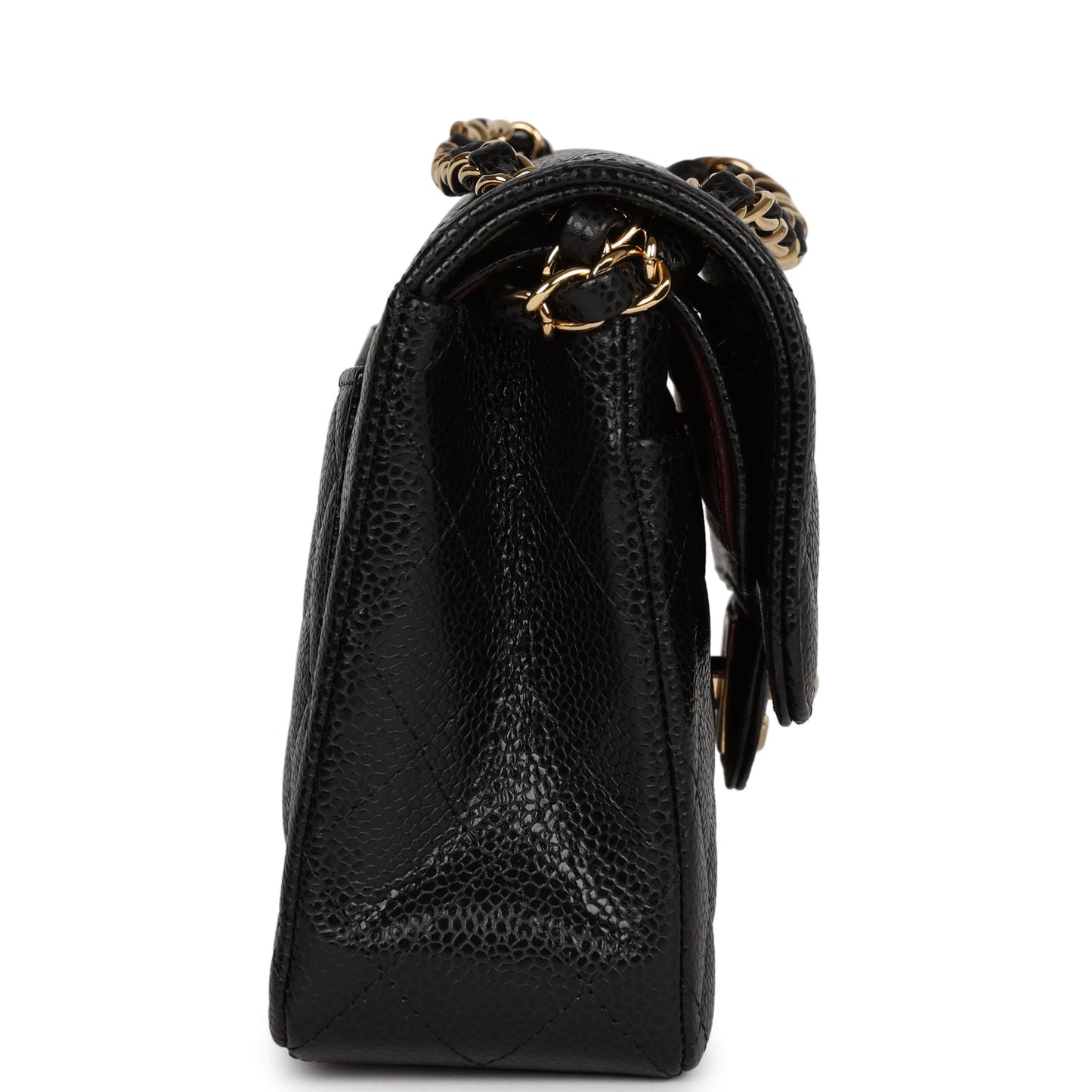 Chanel Small Classic Double Flap Black Caviar Gold Hardware