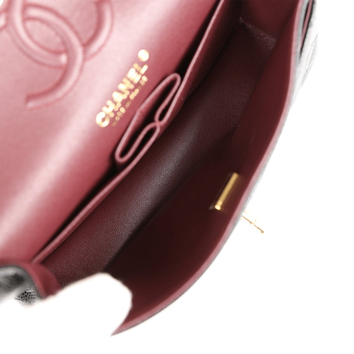 Chanel Small Classic Double Flap Black Caviar Gold Hardware