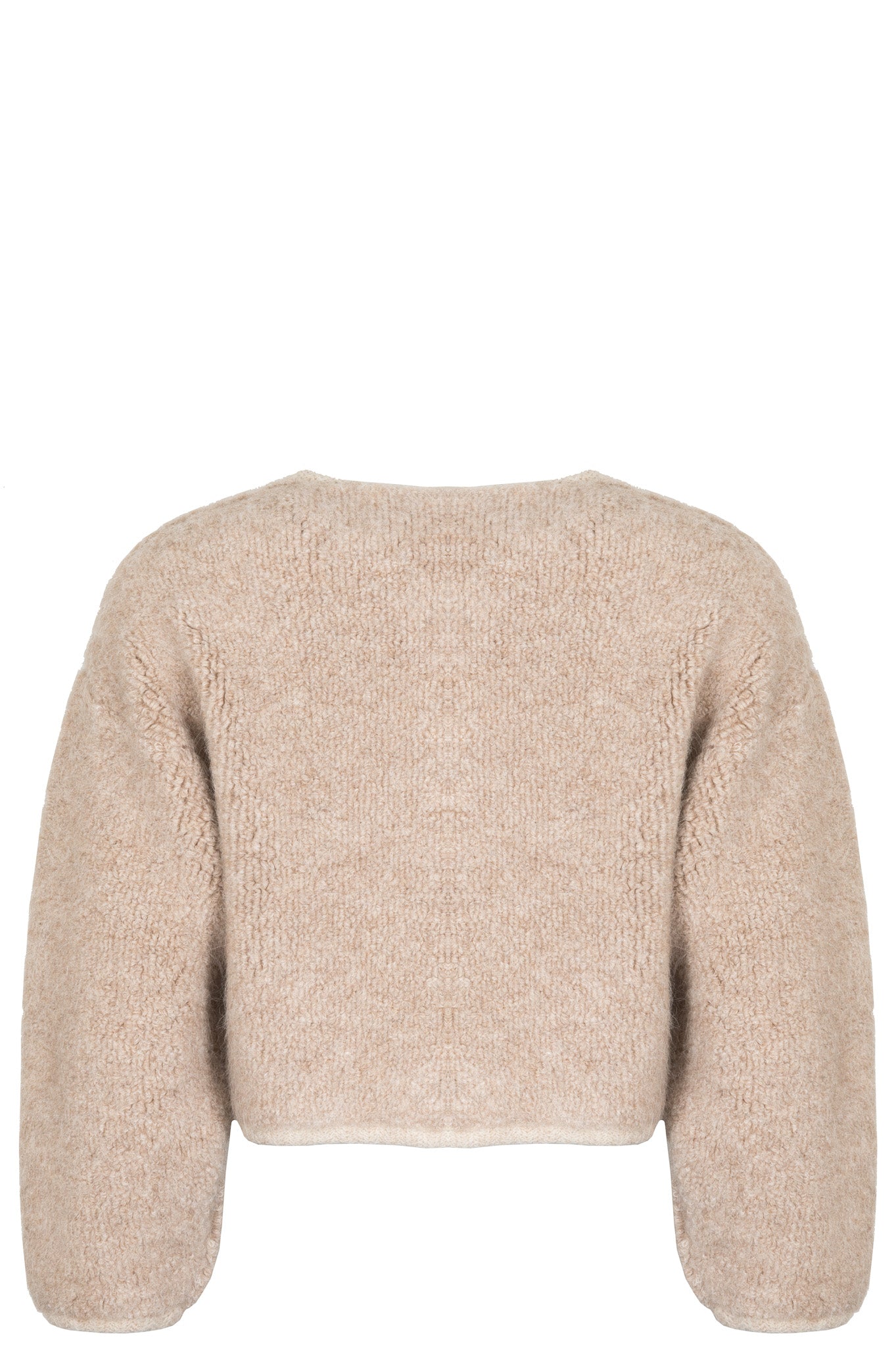 CELINE Alpaca Knit Jacket Oatmeal