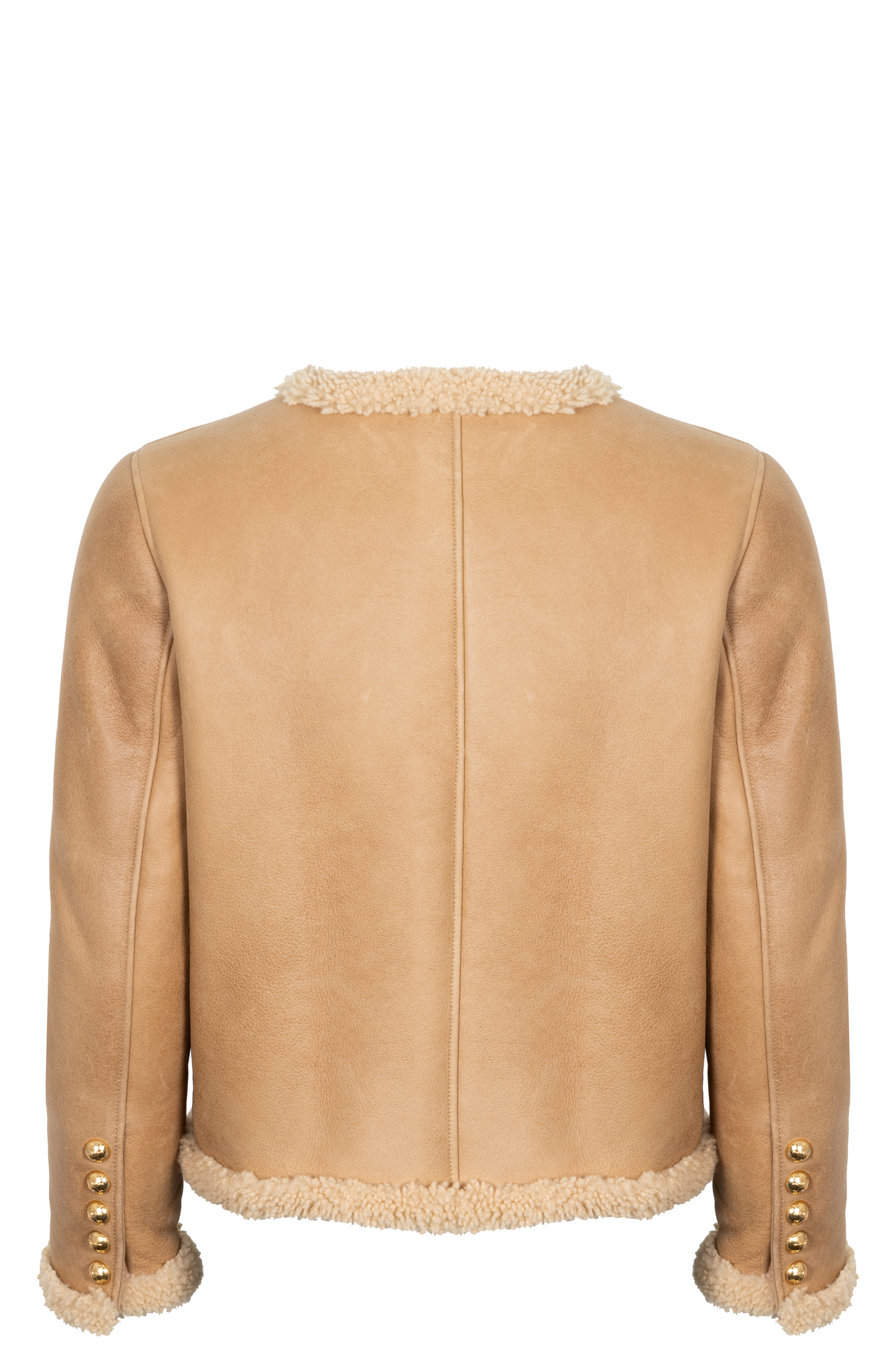 CELINE 2023 Shearling Chealsea Jacket Beige